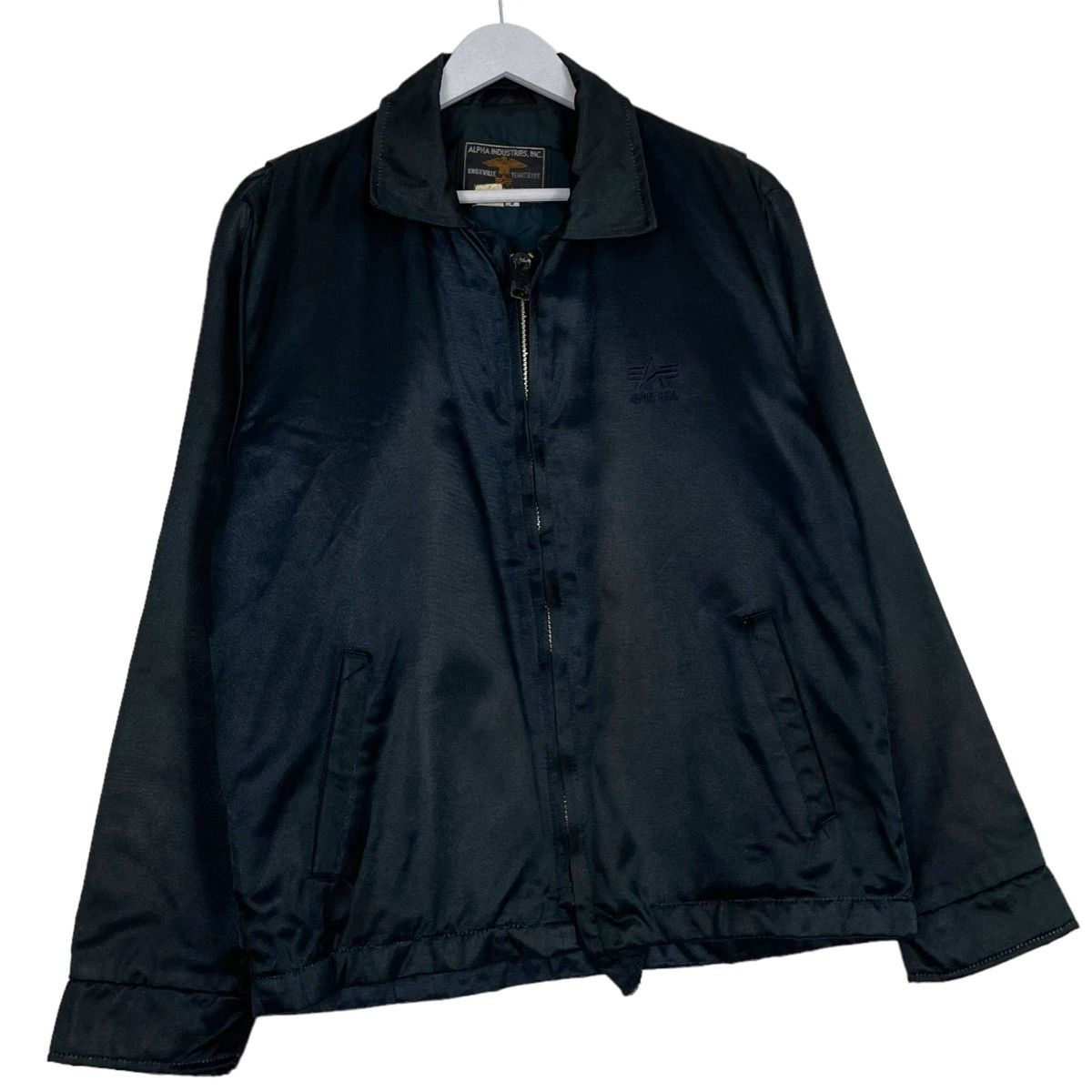 Alpha Industries × Vintage 💥90s ALPHA INDUSTRIES USA HARRINGTON BOMBER STYLE JACKET Size US M / EU 48-50 / 2 - 3 Thumbnail