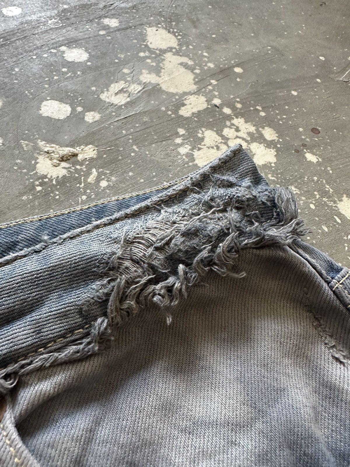 Ksubi Ksubi Distressed Mini Skirt Y2k Style denim Size 28" / US 6 / IT 42 - 7 Thumbnail