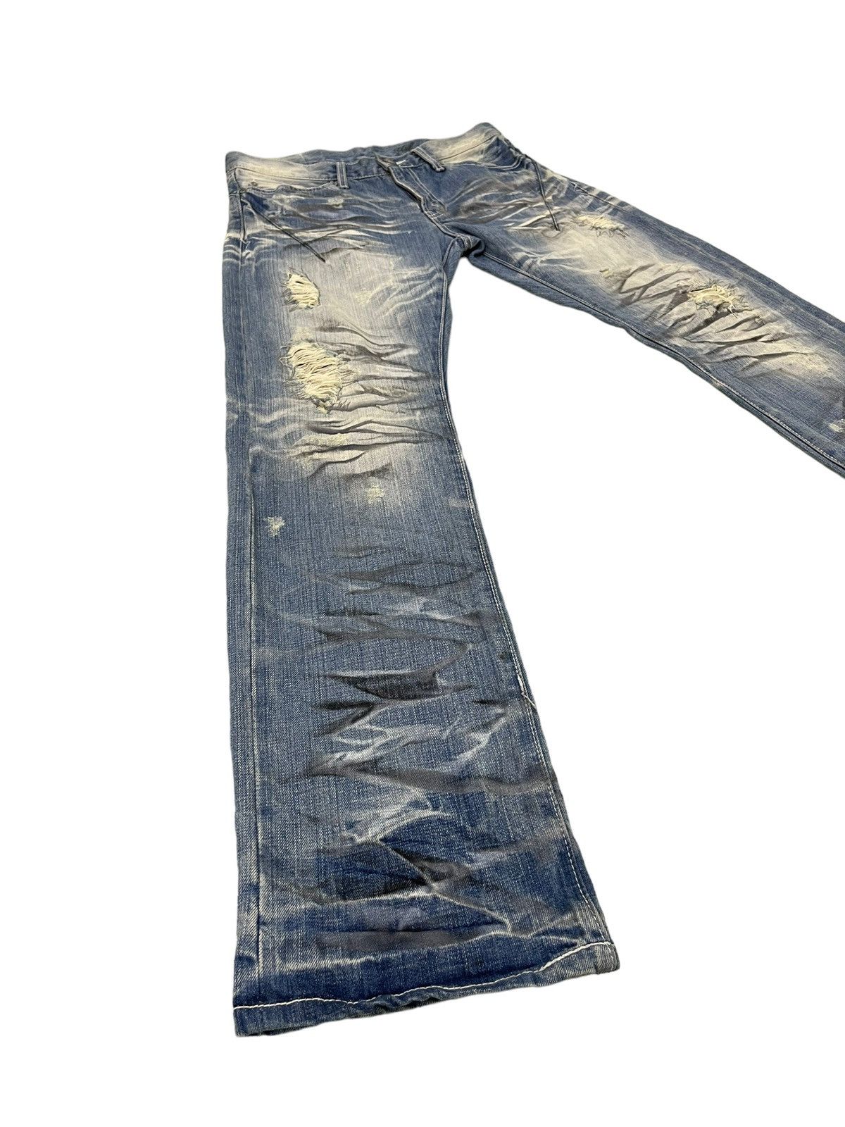 Japanese Brand Distress Jeans Urban Craft Honeycomb Painted Straight 5🟦8 Size US 32 / EU 48 - 1 Thumbnail