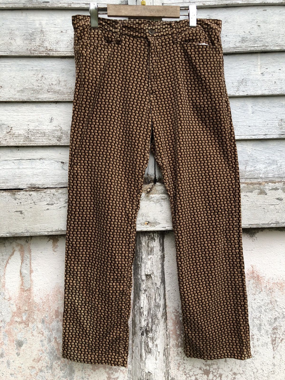 パンツ (archive)yoshiyuki konishi paintingpants Yoshiyuki Konishi patchwork pants | Barhaine Archive