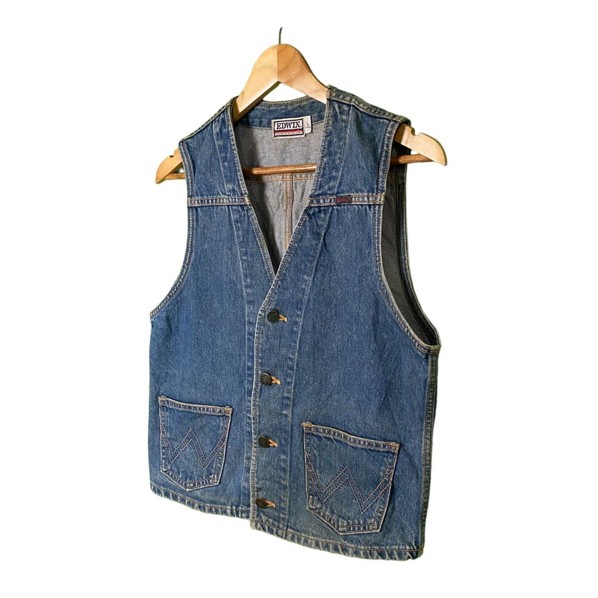 Edwin × Vintage Vintage Edwin Denim Vest Size US S / EU 44-46 / 1 - 3 Thumbnail