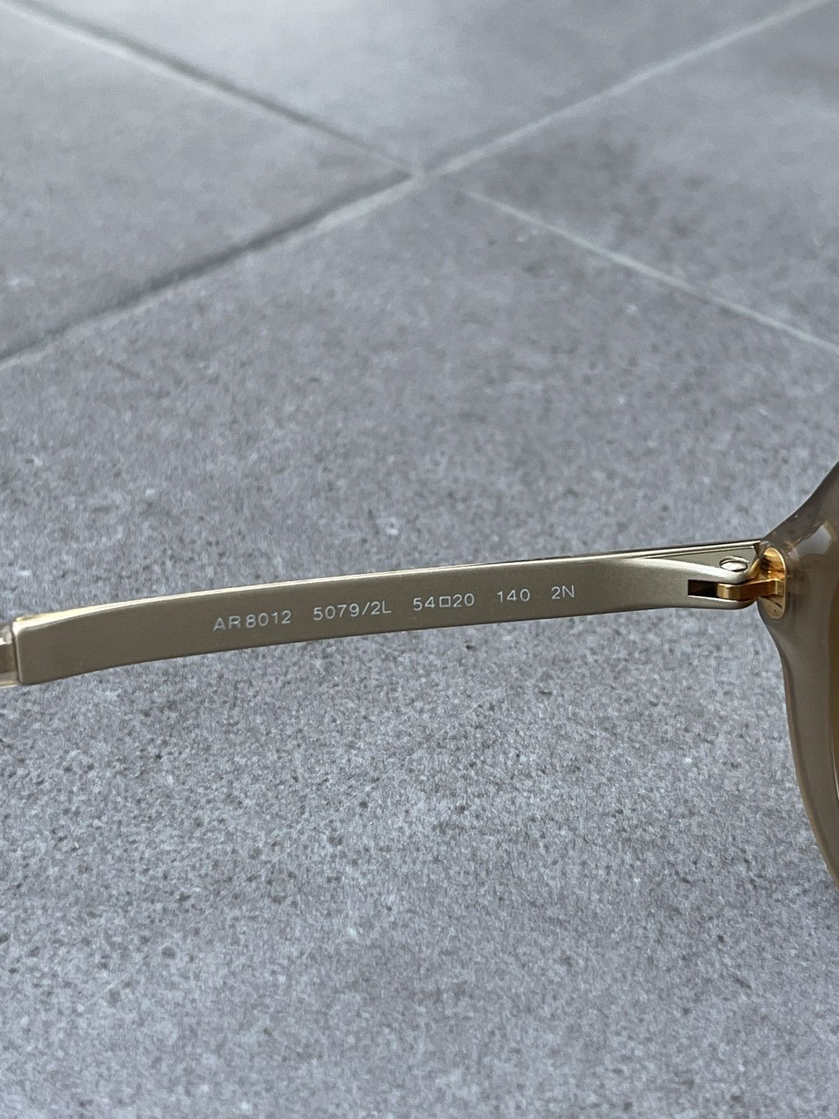 Emporio Armani Giorgio Armani AR8012 5079/2L Cobain Gold Cream Sunglasses Size ONE SIZE - 11 Thumbnail
