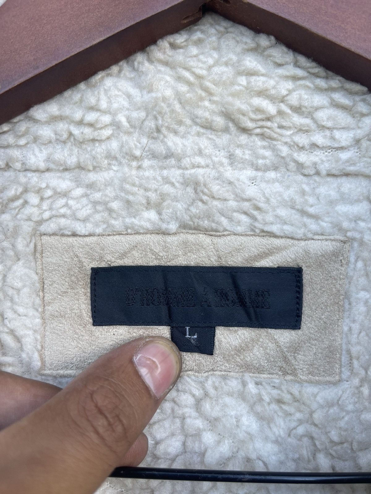 Vintage Japanese D’Homme A Homme Sherpa Lined Leather Jacket Size US L / EU 52-54 / 3 - 3 Thumbnail