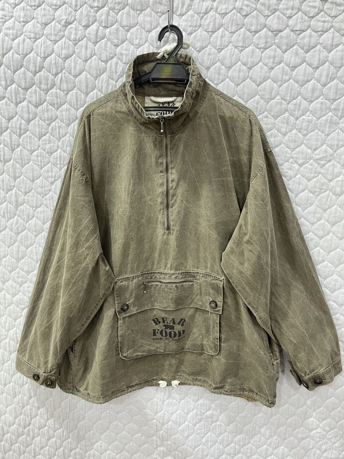 (Qqqq). VTG BEAR FOOD BACK TO NATURE ANORAK JACKET