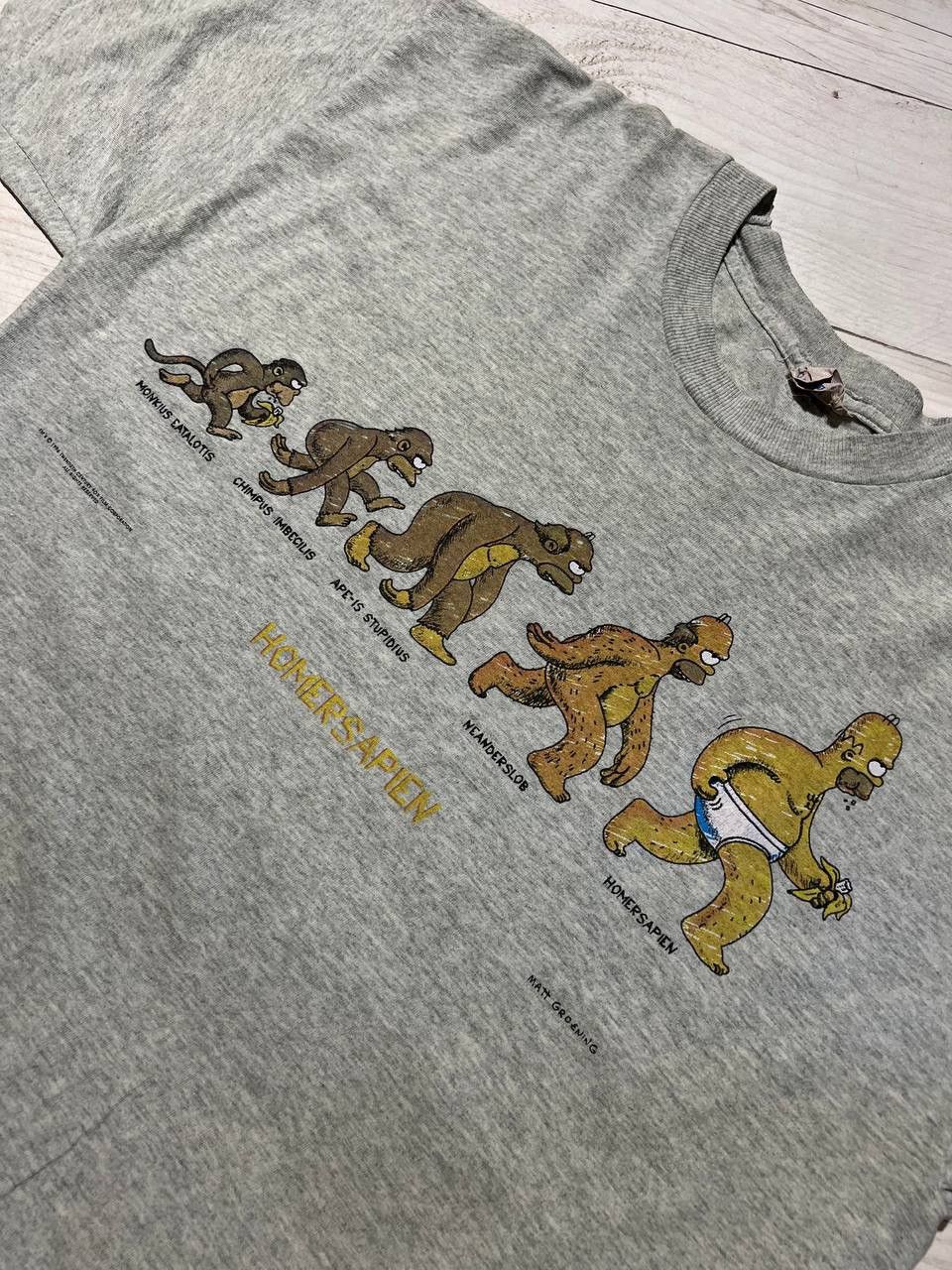 The Simpsons Vintage The Simpson Homersapien 1996 T-Shirt Movie Size US L / EU 52-54 / 3 - 3 Thumbnail