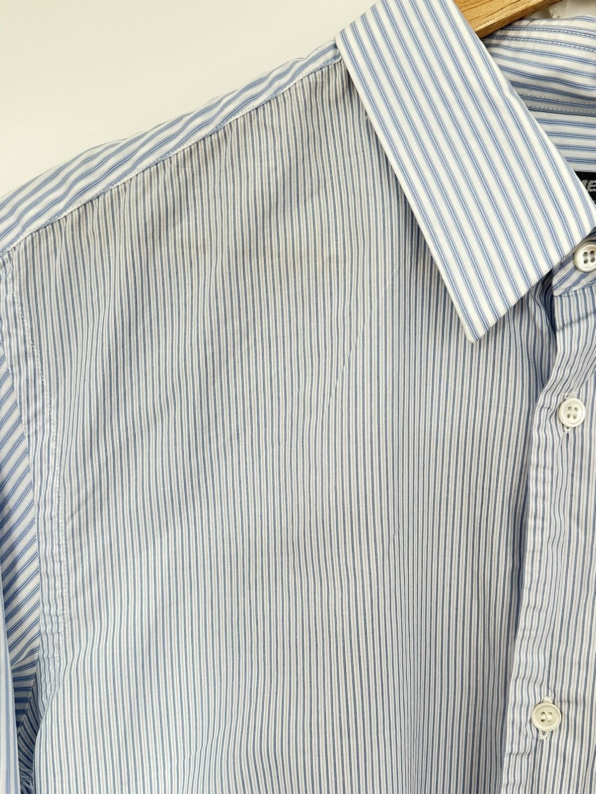 Comme des Garcons Homme Deux Light Blue Stripe Comme Des Garçons Homme Deux Shirt Size US L / EU 52-54 / 3 - 4 Thumbnail