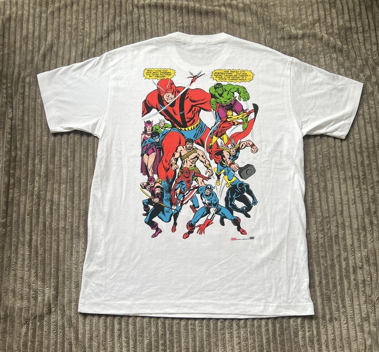 Vintage Kith Marvel Spider-Man Allies White Vintage Tee | Grailed