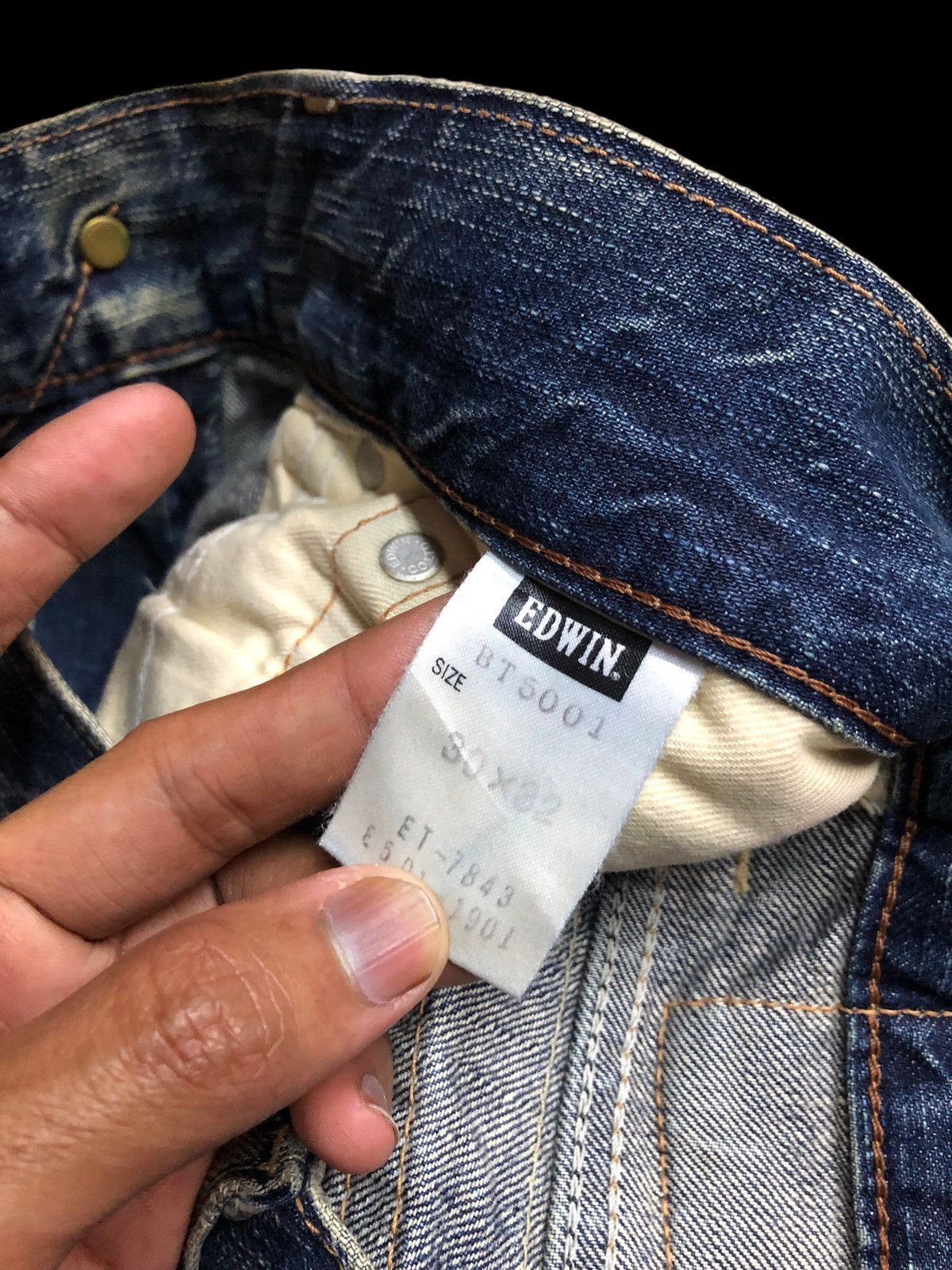 Edwin FLARED⚡️⚡️EDWIN BLUE TRIP DISTRESSED DENIM Size US 32 / EU 48 - 7 Thumbnail