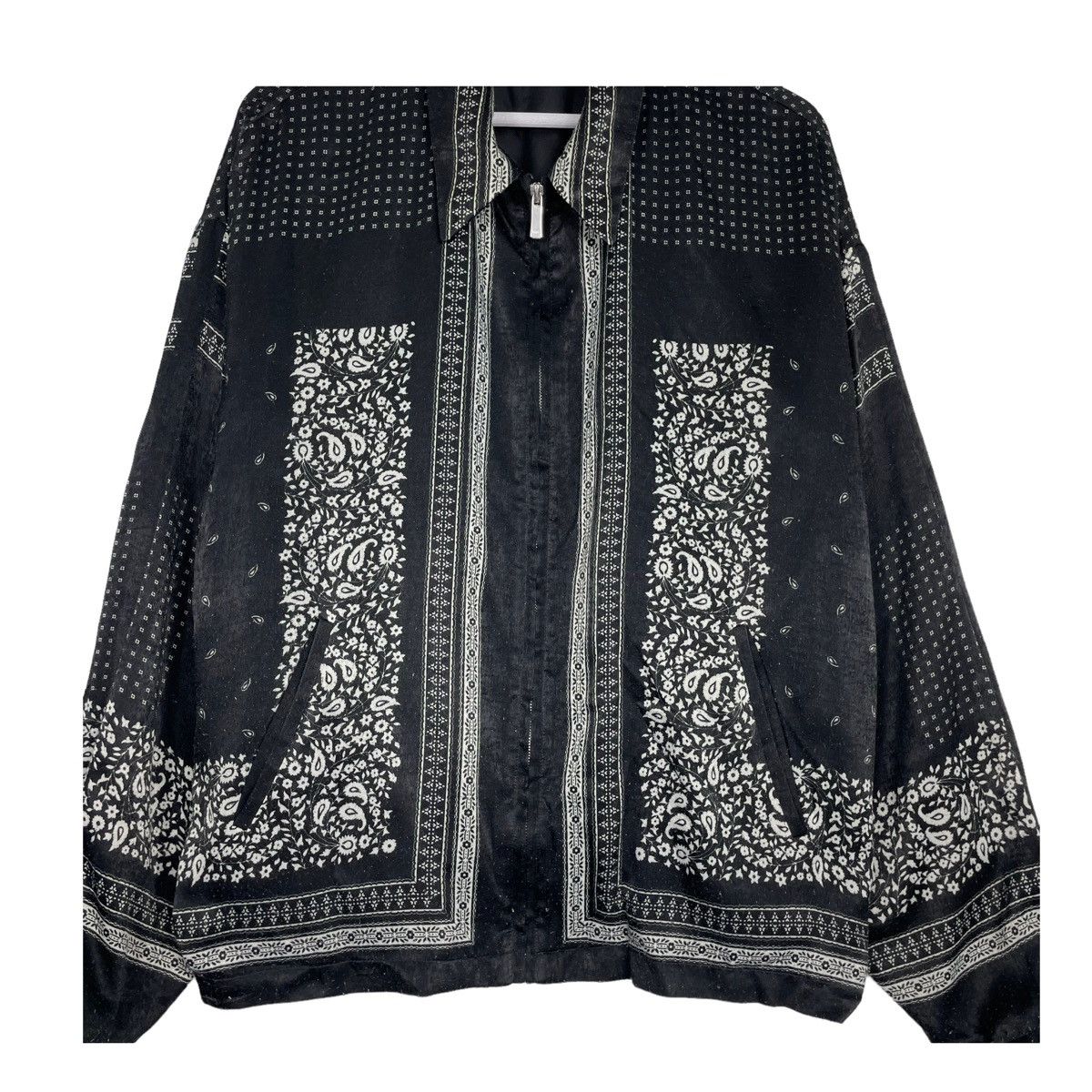 Japanese Brand STEAL💥ZARA PAISLEE PRINTED CHICANOS STYLE JACKET Size US XL / EU 56 / 4 - 5 Thumbnail