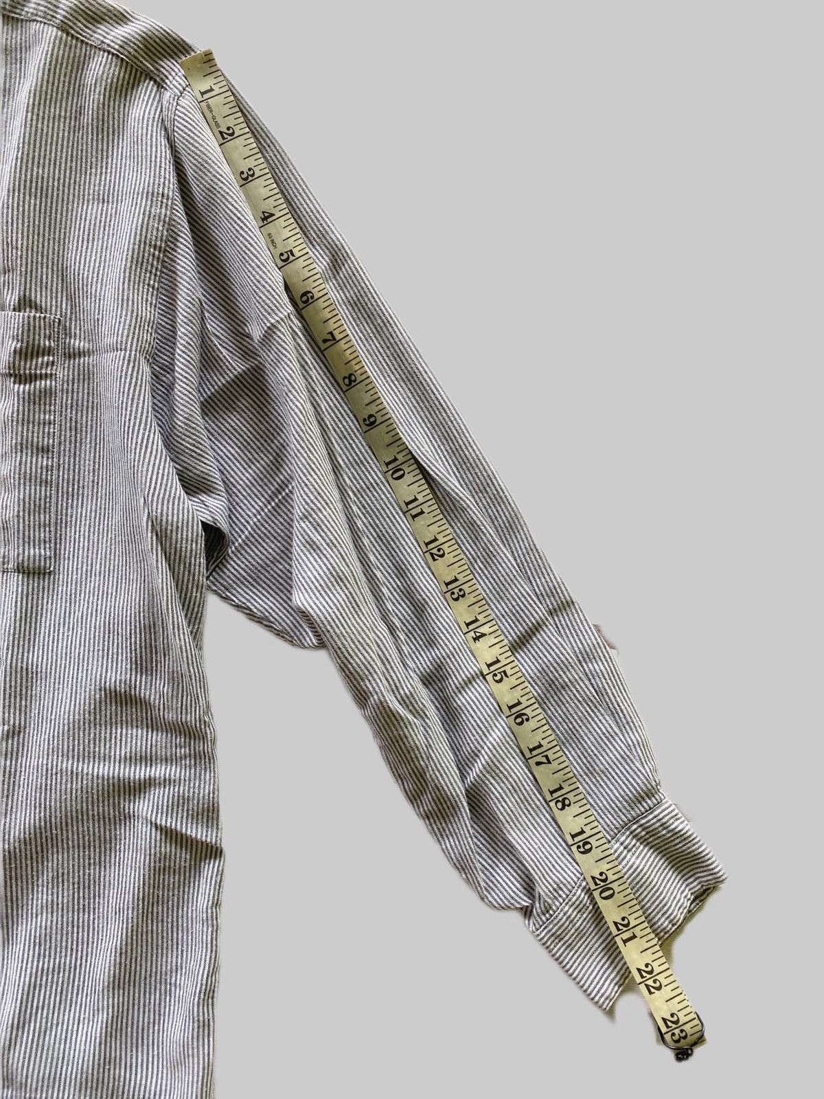 Issey Miyake MiyakeDesignStudio MandarinCollar LinenShirt Size US L / EU 52-54 / 3 - 6 Thumbnail