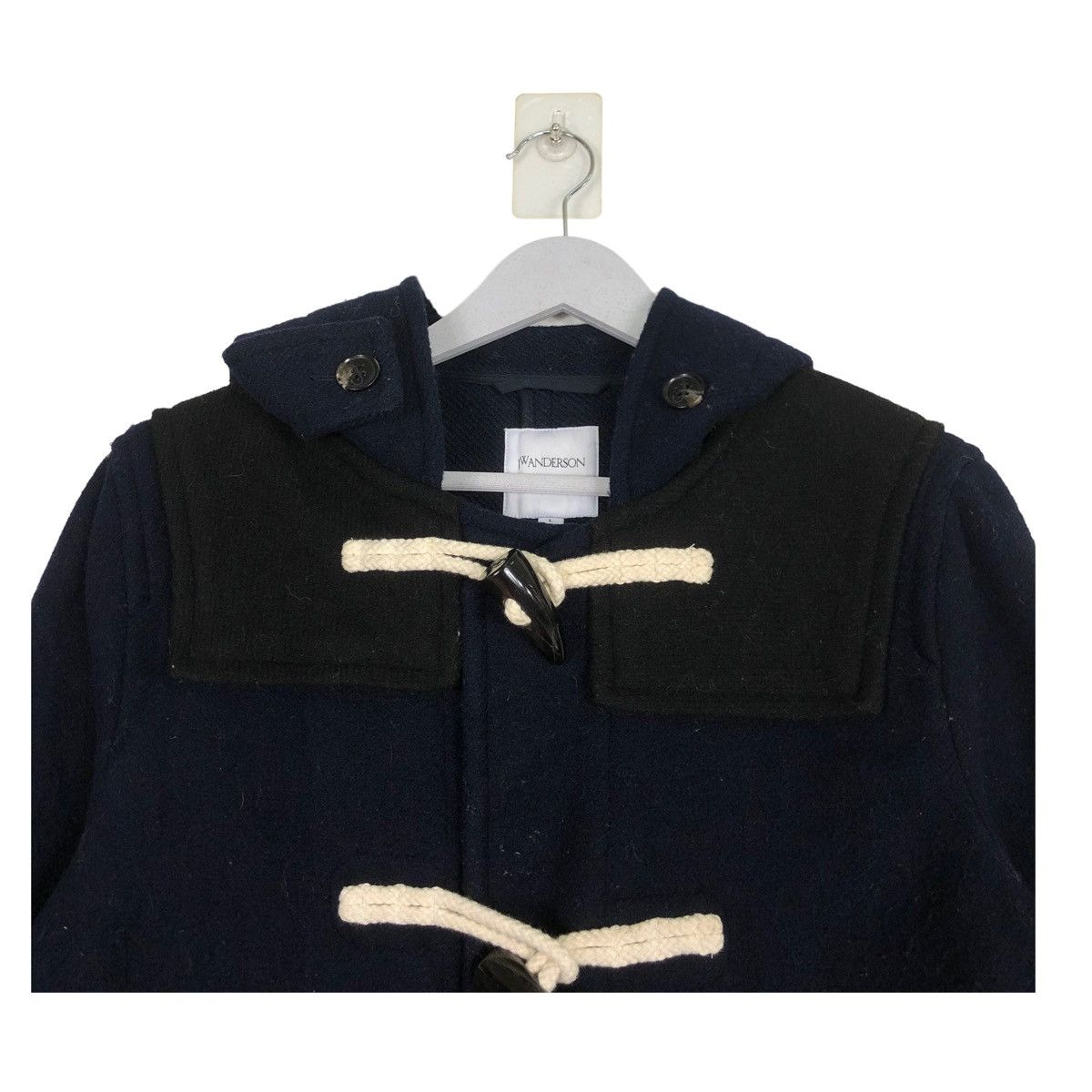 Designer × JW Anderson × Japanese Brand 💥JW ANDERSON HOODED WOODEN TOGGLE WOOL DUFFLE COAT JACKET Size US L / EU 52-54 / 3 - 4 Thumbnail