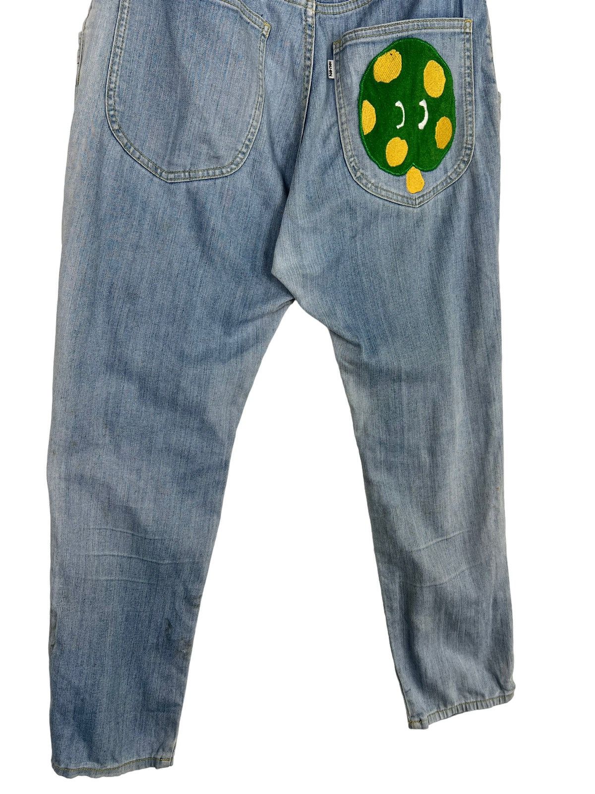 Issey Miyake 🔥 NENET PICMENT DYED ICE BLUE MONKEY DENIM PANTS Size US 30 / EU 46 - 10 Thumbnail