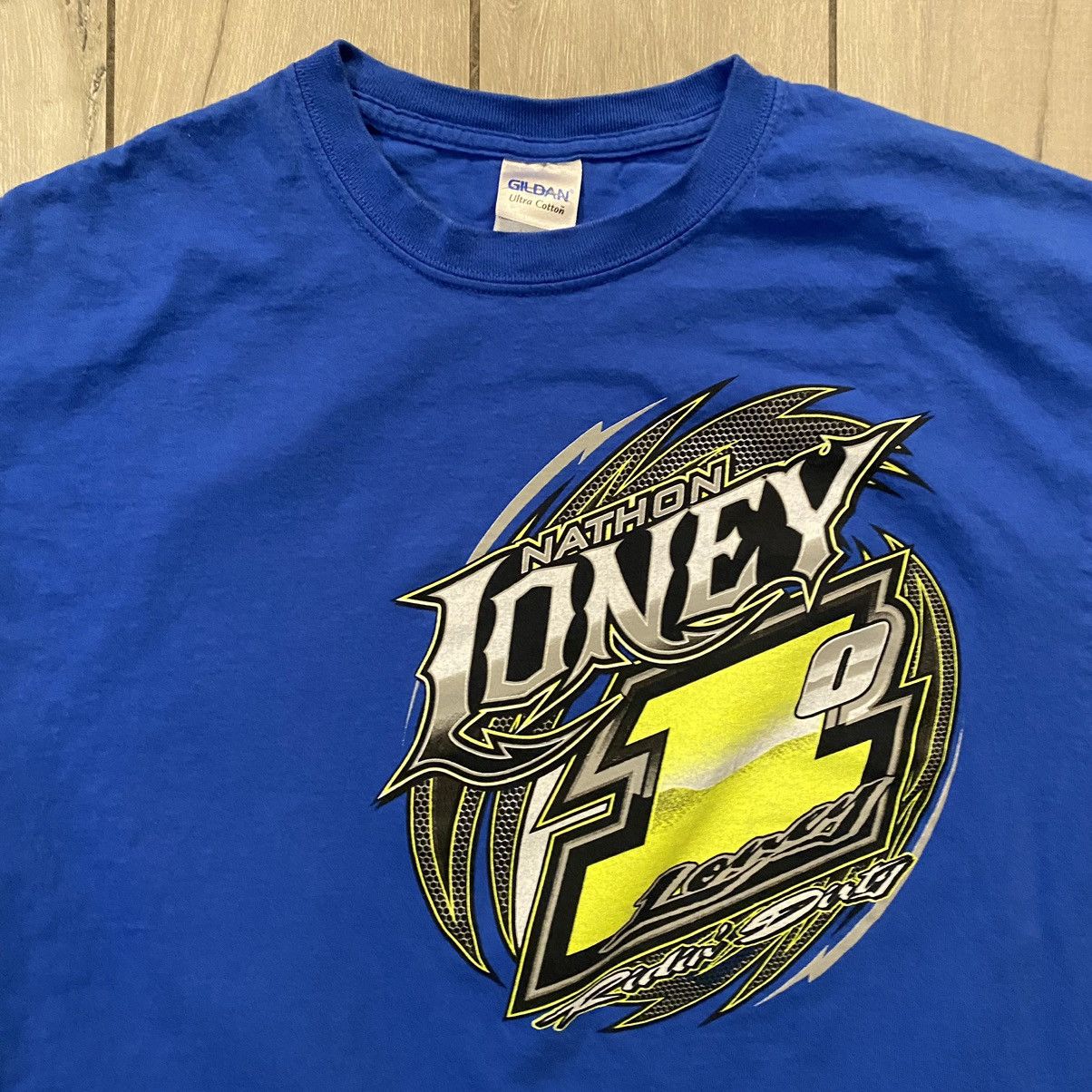 NASCAR × Nike Vintage Y2K Blue Nascar AOP Racing Graphic Tee L Size US L / EU 52-54 / 3 - 7 Thumbnail