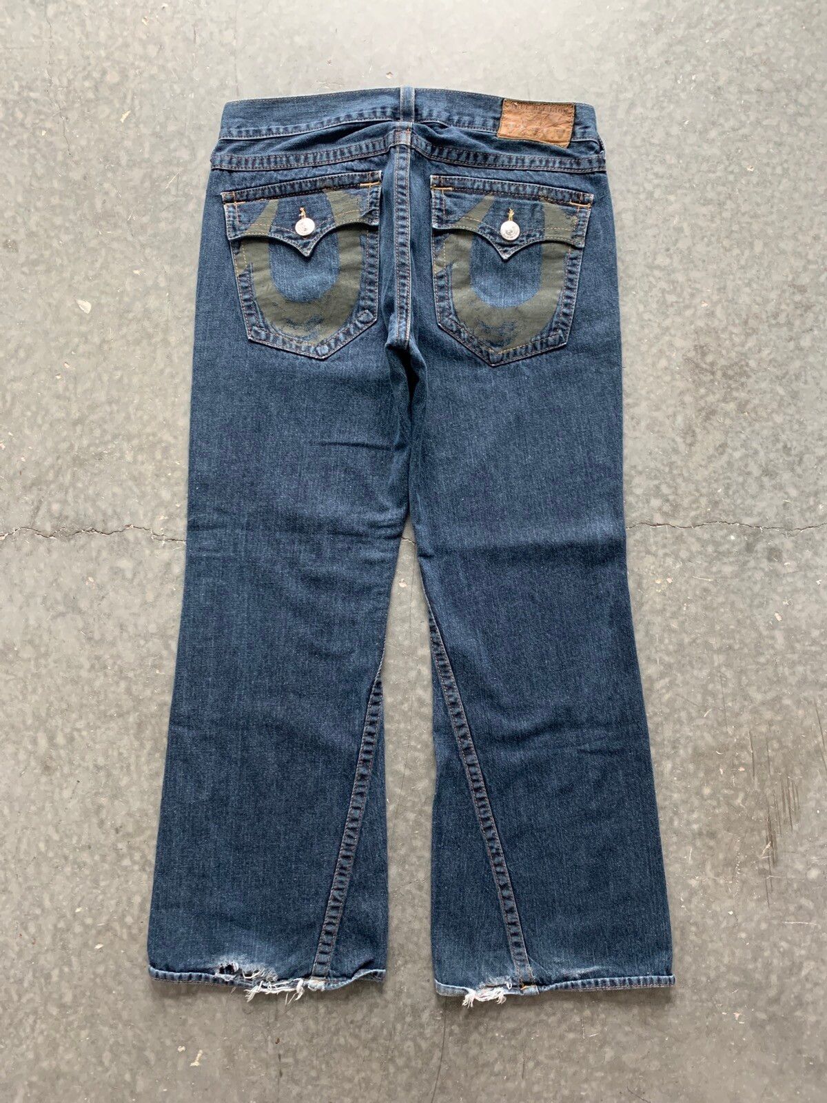 True Religion Crazy Vintage 90s Baggy True Religion Flared Jeans | Grailed