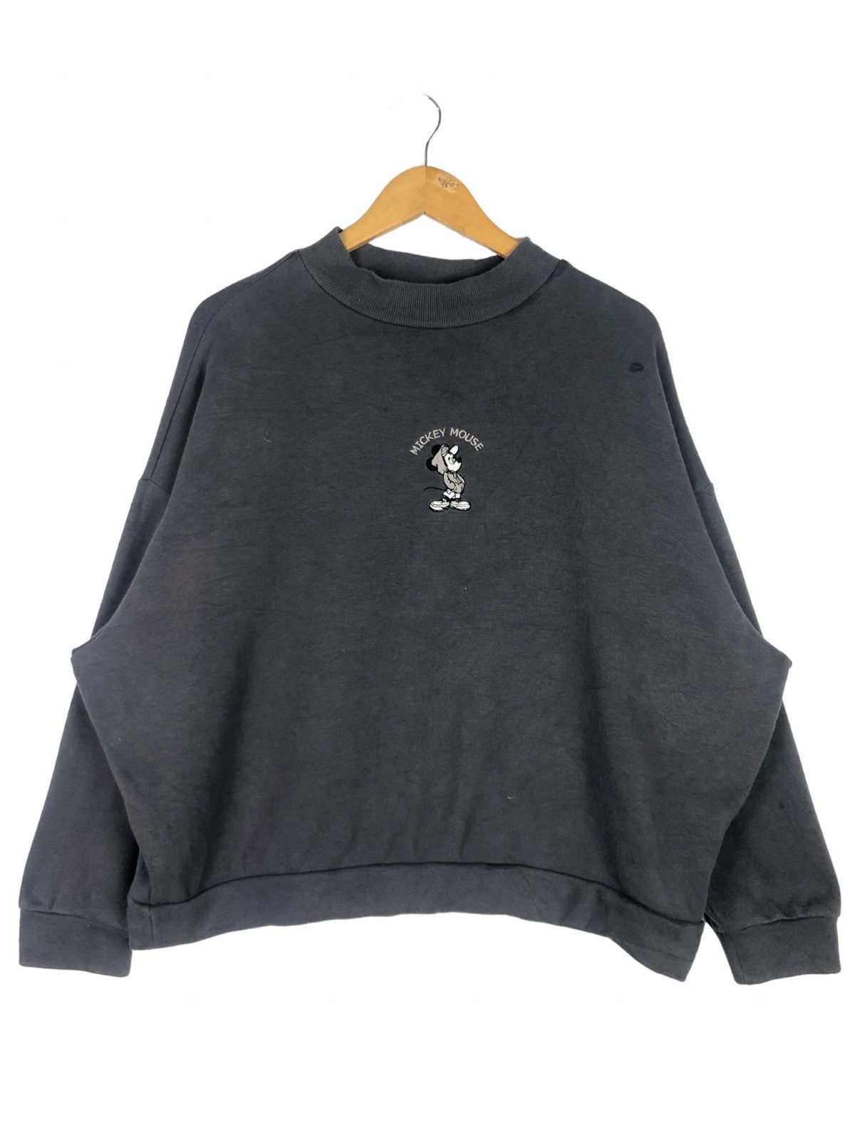 Vintage Disney Mickey Mouse Baggy Croptop Sweatshirt