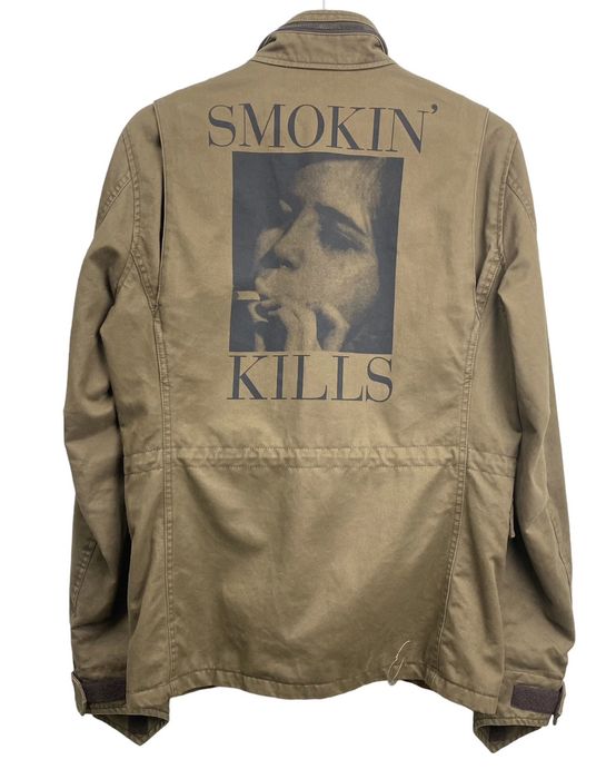 Vintage ARCHIVE💥90s Hysteric Glamour Smoking Kills Parka m65