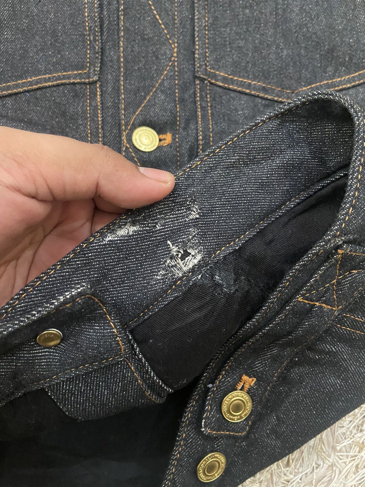 Japanese Brand Xanthous Denim Blue Stylish Jacket Size M / US 6-8 / IT 42-44 - 8 Thumbnail