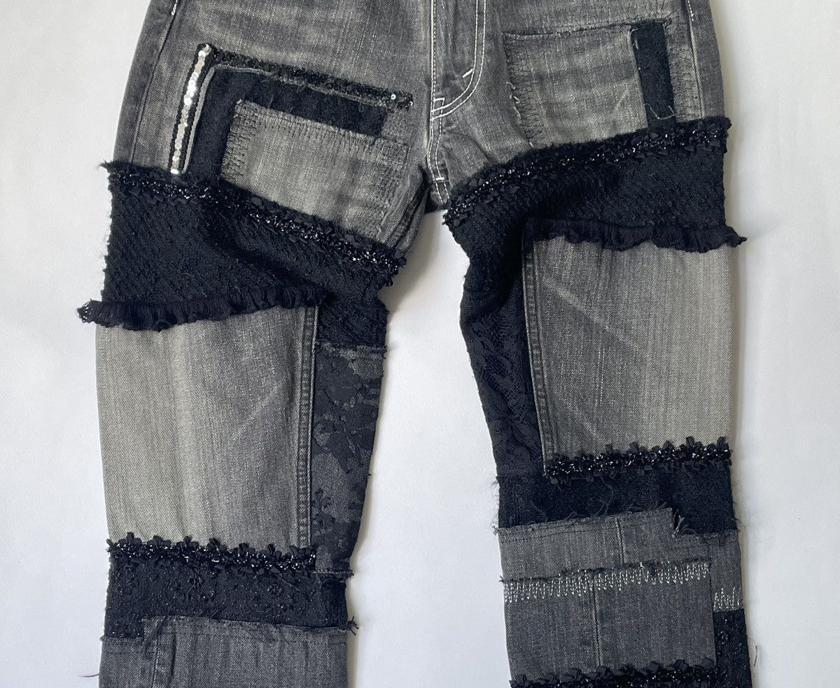 Comme des Garcons A/W 14 Distressed Patchwork Jeans Size 28" / US 6 / IT 42 - 7 Thumbnail