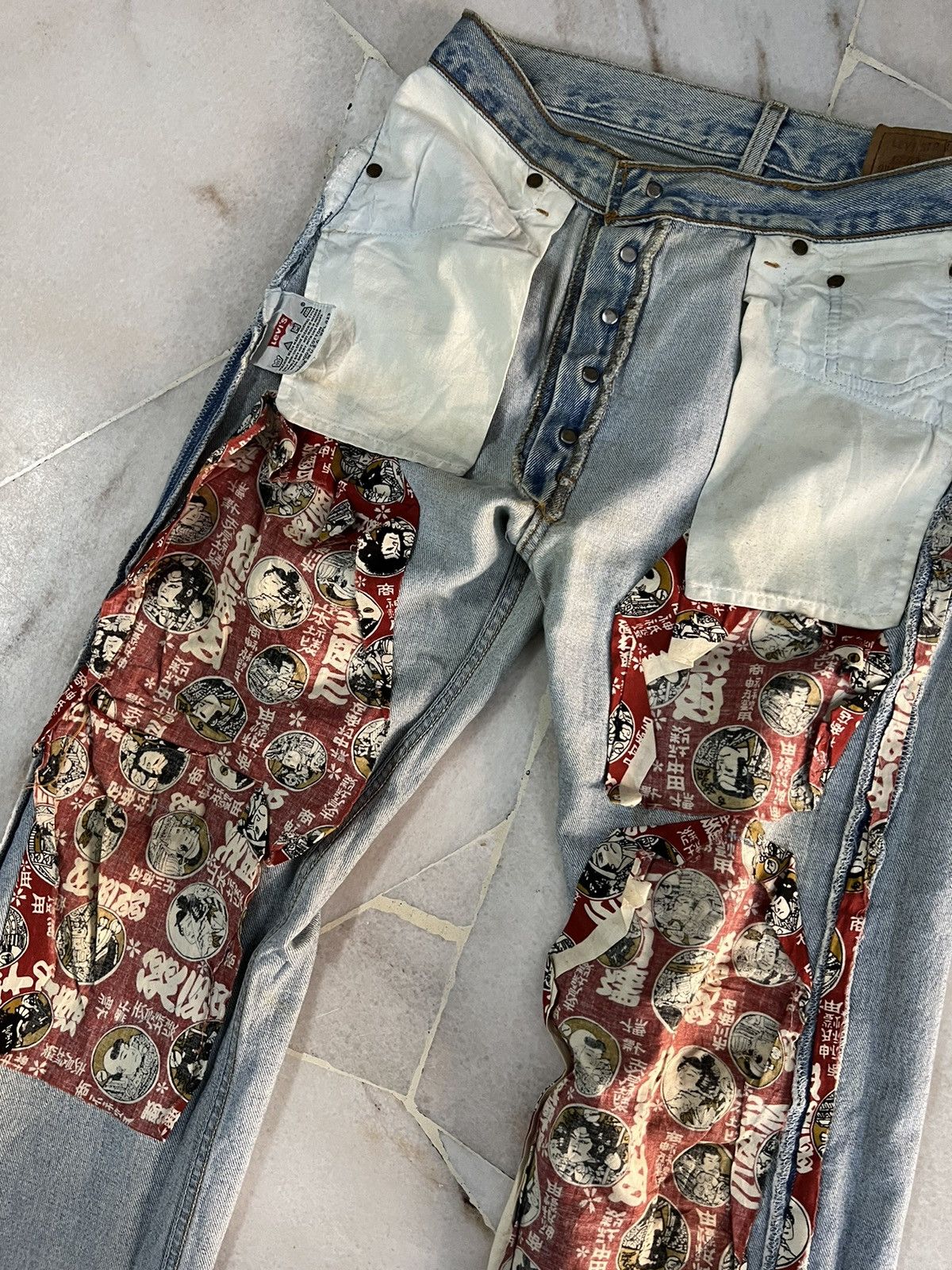 If Six Was Nine × Levi's LAST DROP 🔥Vintage 90’s Levis 501 Distressed Denim Jeans Size US 30 / EU 46 - 15 Thumbnail
