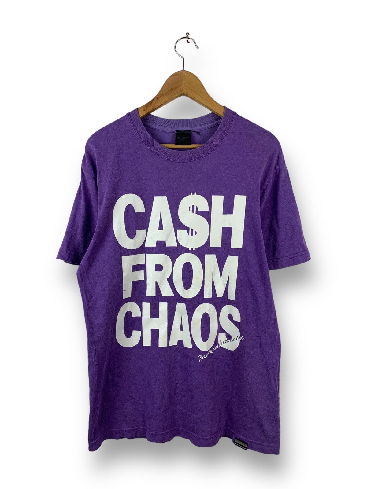 Japanese Brand Rare! Brotherhood Cash From Chaos Punk Design Art Tee Size US M / EU 48-50 / 2 - 1 Thumbnail