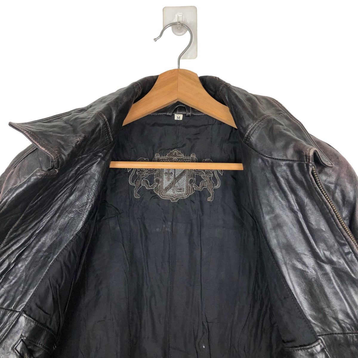 Japanese Brand VINTAGE BOMBER LEATHER JACKET HARAJUKU MOTHER Size US M / EU 48-50 / 2 - 10 Thumbnail