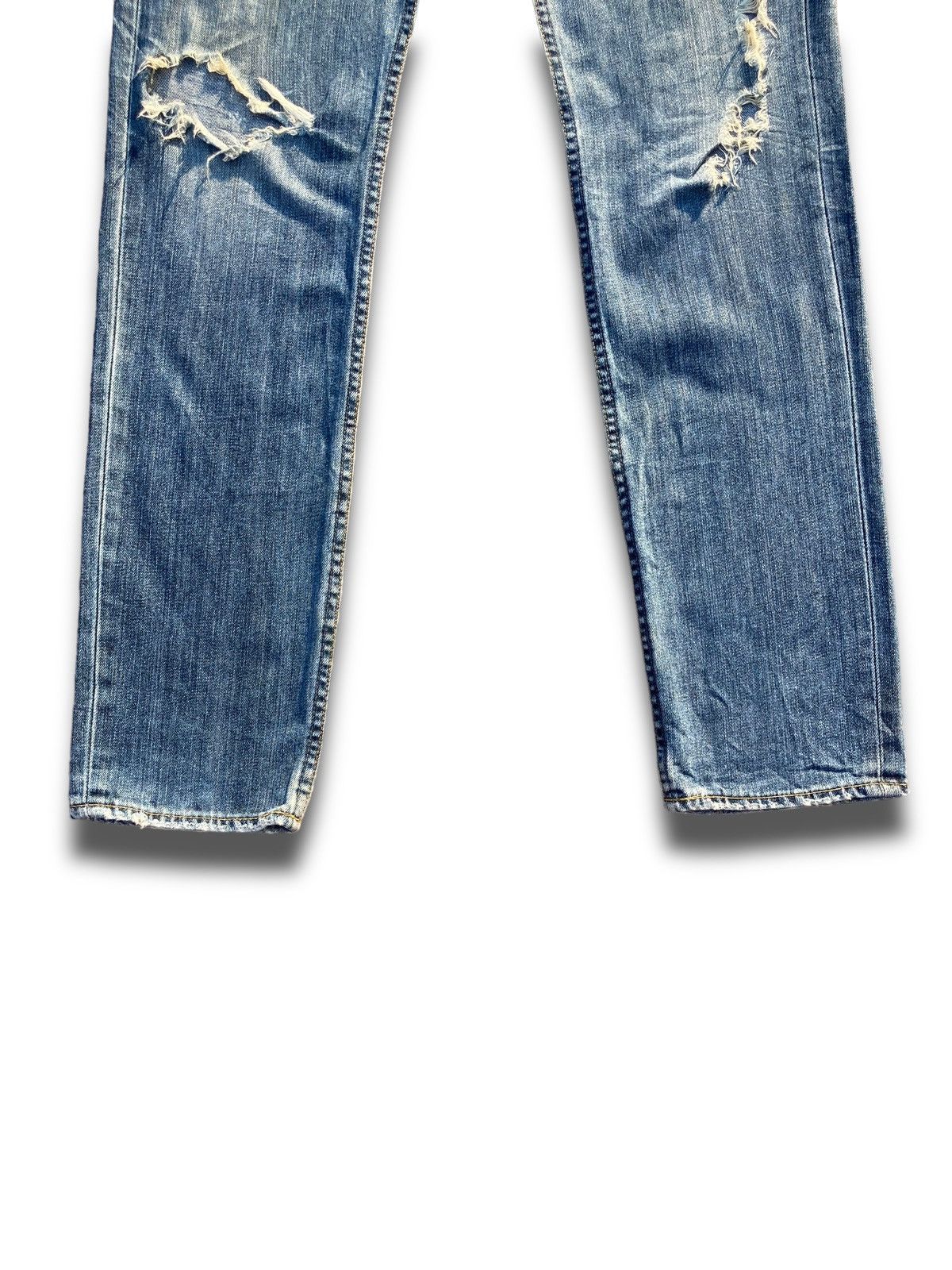 Takeo Kikuchi Vintage 90s Japanese Brand Takeo Kikuchi Kaihara Jeans Size US 33 - 4 Thumbnail