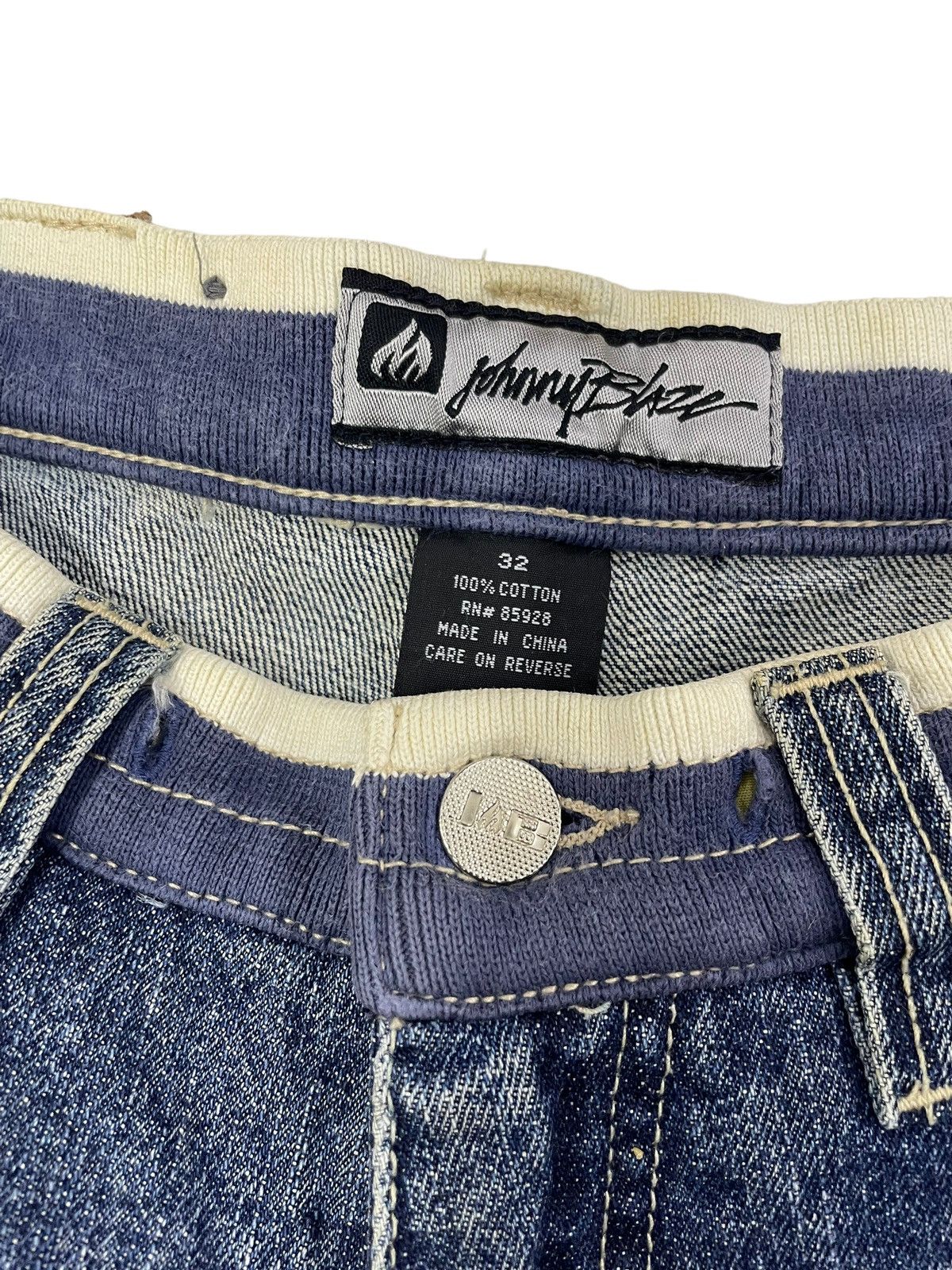 JNCO × Wu-Tang Clan Vintage Johnny Blaze Baggy Jeans Embroidery Logo Size US 30 / EU 46 - 8 Thumbnail