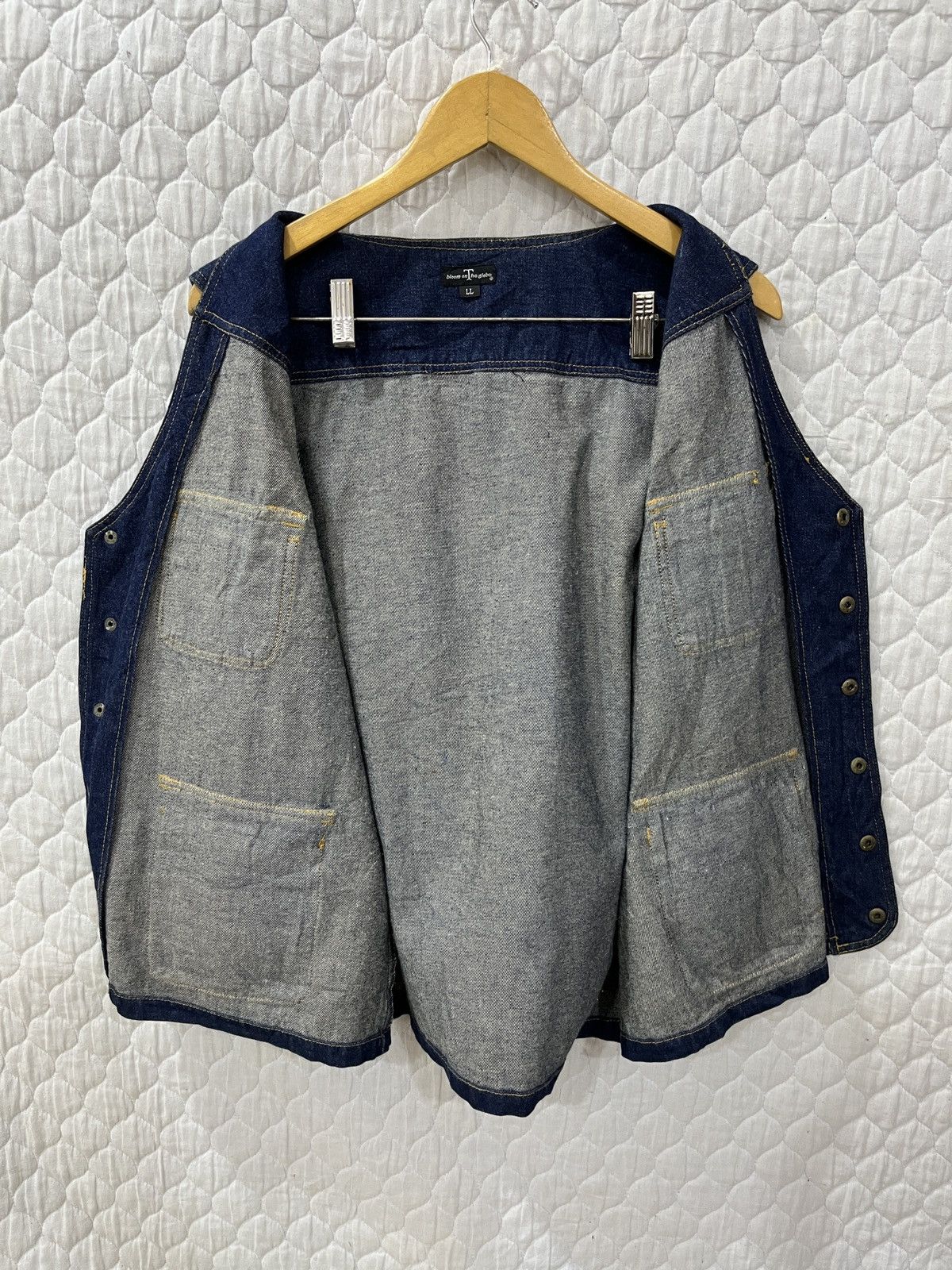 If Six Was Nine (Ssss). ARCHIVE BLOOM ON THE GLOBE DENIM VEST Size US M / EU 48-50 / 2 - 7 Thumbnail