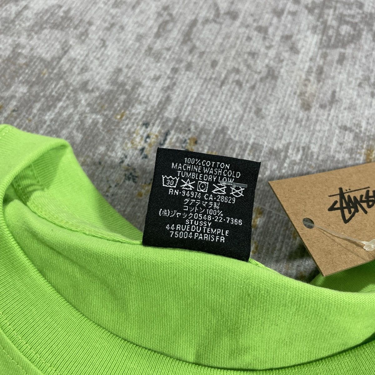Stussy STUSSY " POPSICLE " TEE KEYLIME // LARGE Size US L / EU 52-54 / 3 - 5 Thumbnail