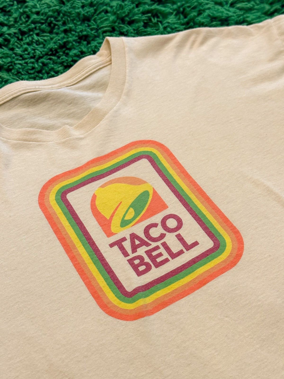 image of Vintage Taco Bell Promo Tee in Yellow, Men's (Size XL)