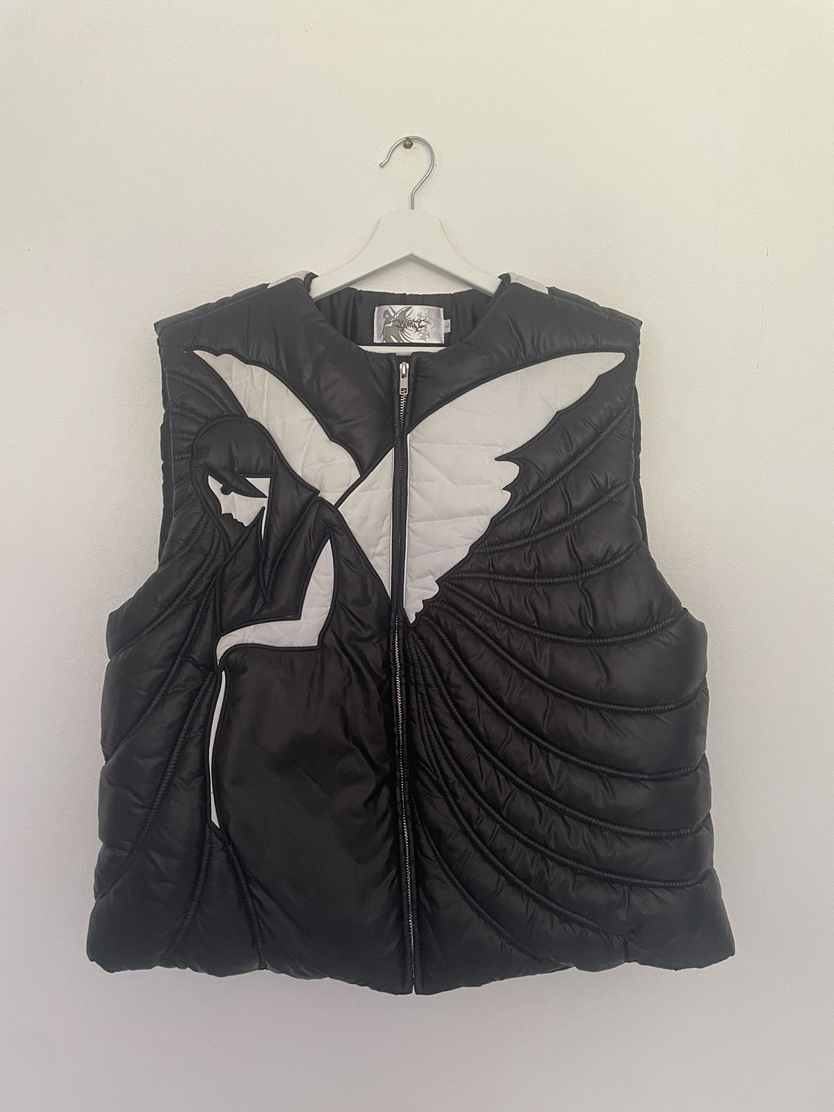 image of Affliction x Alternative Devine Curse Puffer Vest in Black, Men's (Size Large)