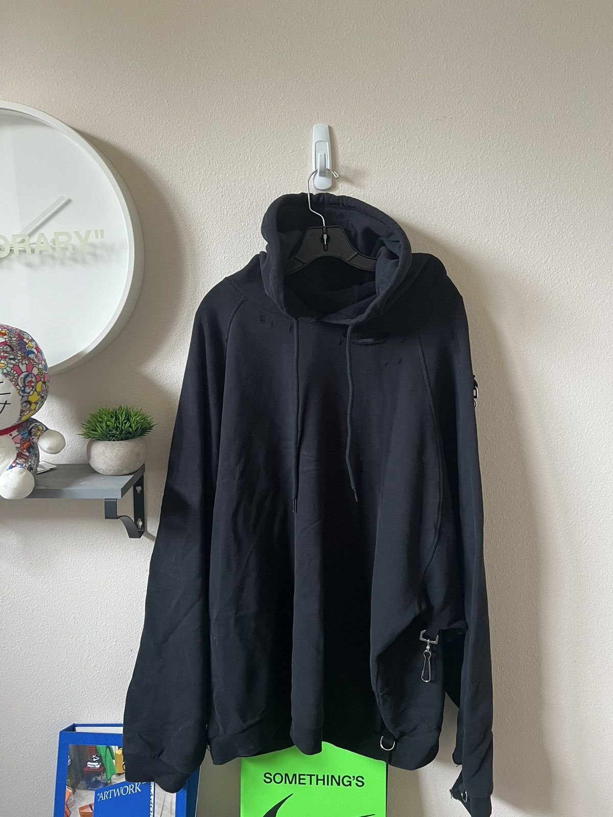 Raf Simons Raf Simons Destroyed Clasp Hoodie Size US M / EU 48-50 / 2 - 2 Thumbnail