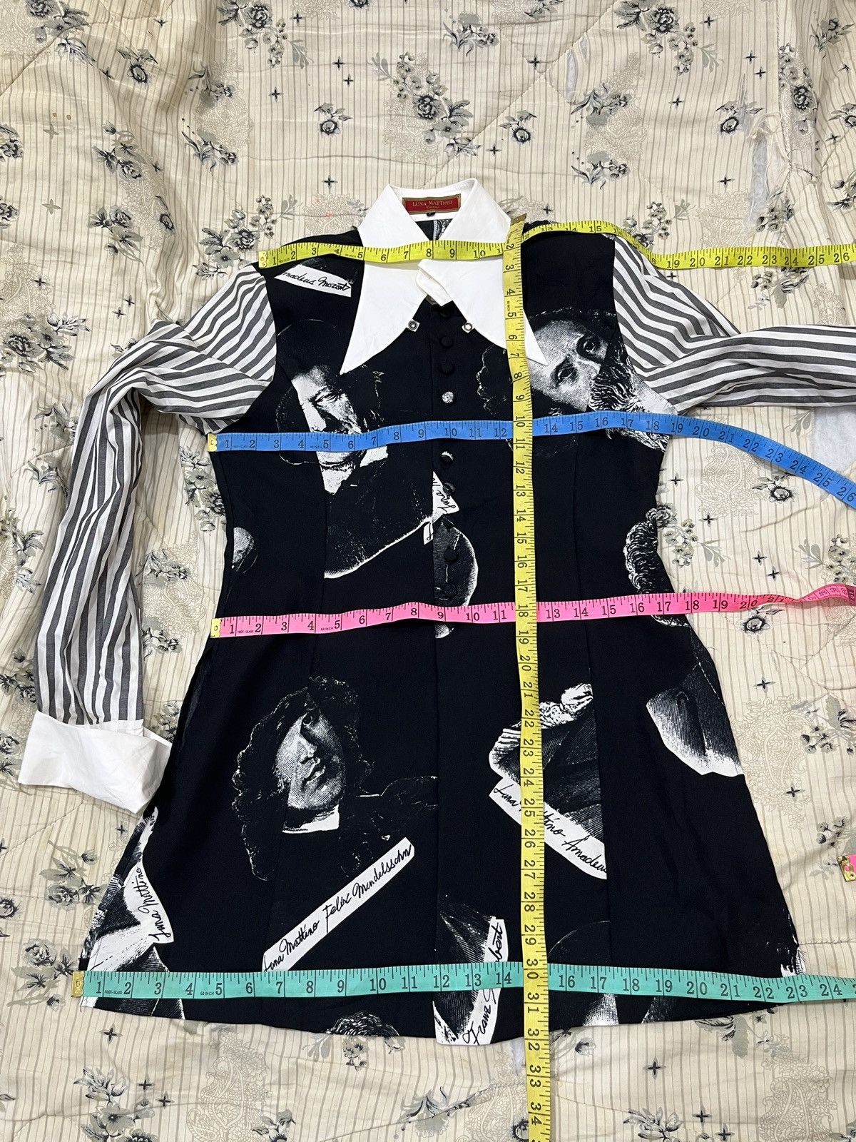 Designer (Ssss). LUNA MATTINO FULLPRINT BLOUSE Size M / US 6-8 / IT 42-44 - 17 Thumbnail