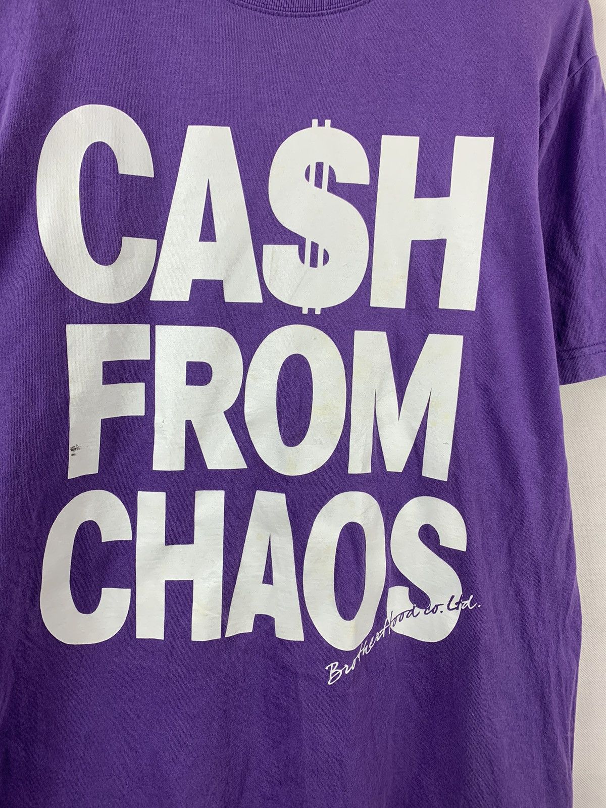 Japanese Brand Rare! Brotherhood Cash From Chaos Punk Design Art Tee Size US M / EU 48-50 / 2 - 3 Thumbnail