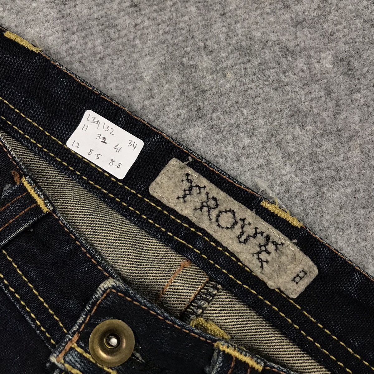 Japanese Brand × TROVE RIPPED DISTRESSED💀BLUE FADED TROVE DENIM PANTS Size US 33 - 18 Thumbnail