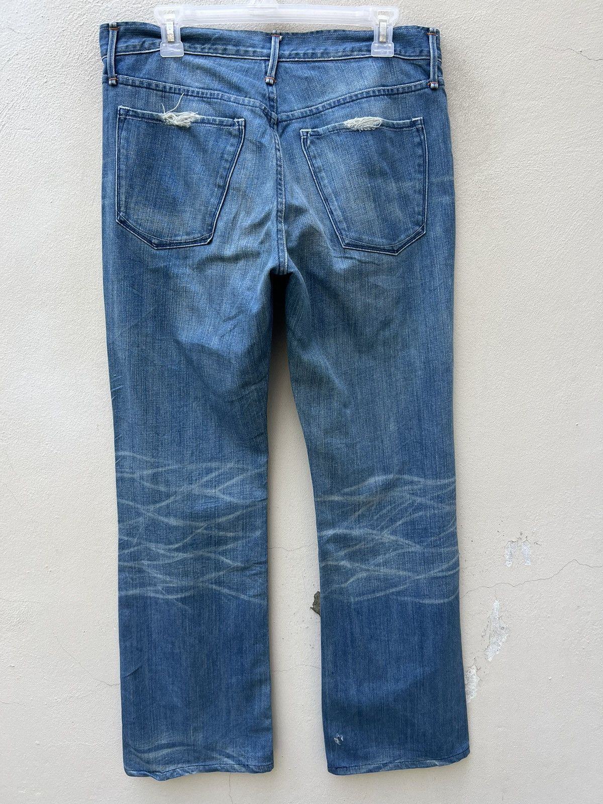 Earnest Sewn Vintage Earnest Sewn Distress Patchwork Denim Bootcut Jeans Size US 32 / EU 48 - 15 Thumbnail