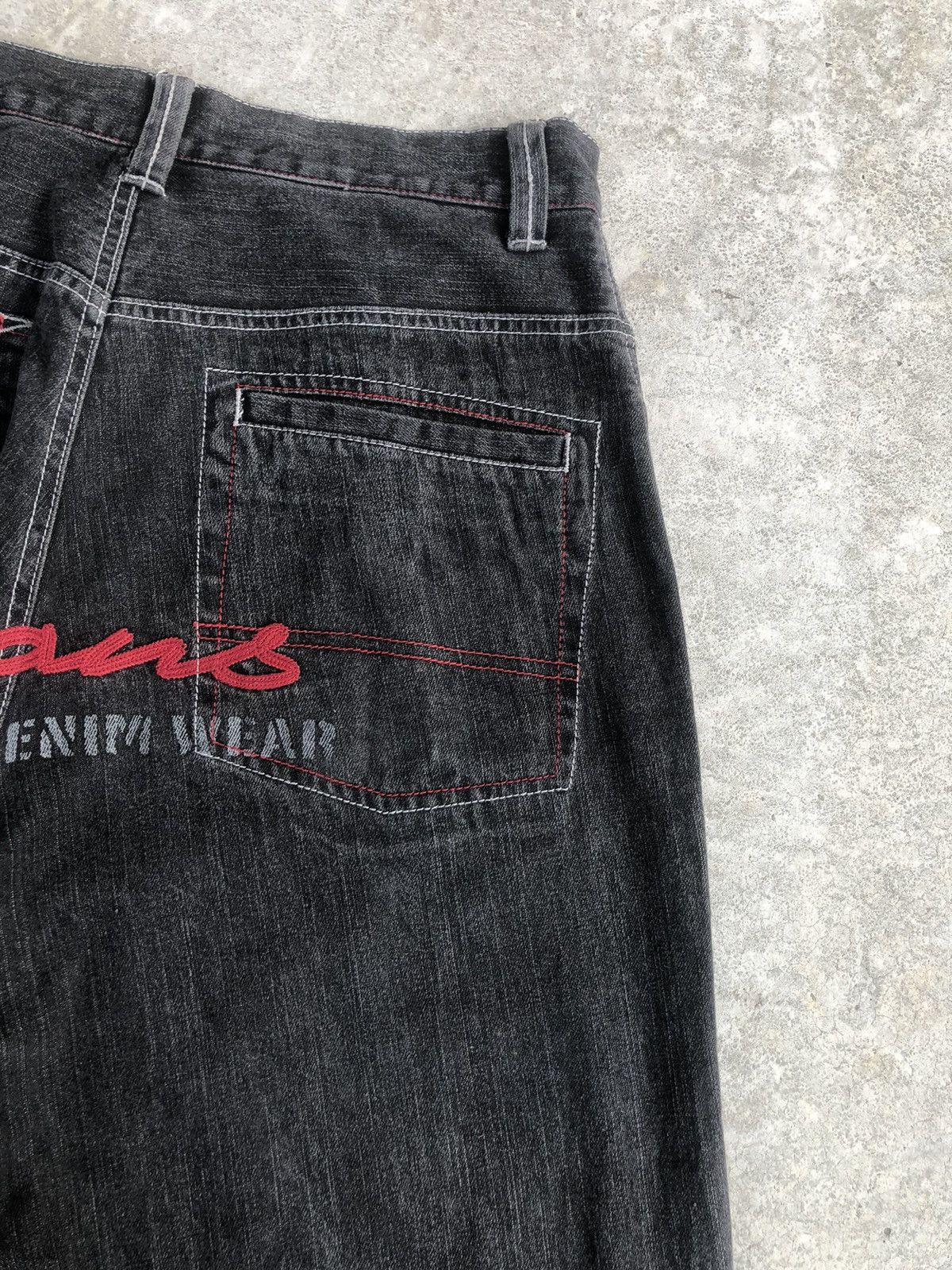 Hobo Japanese Hobo Embroidered Jeans Baggy Jean Hip Hop Size US 33 - 10 Thumbnail