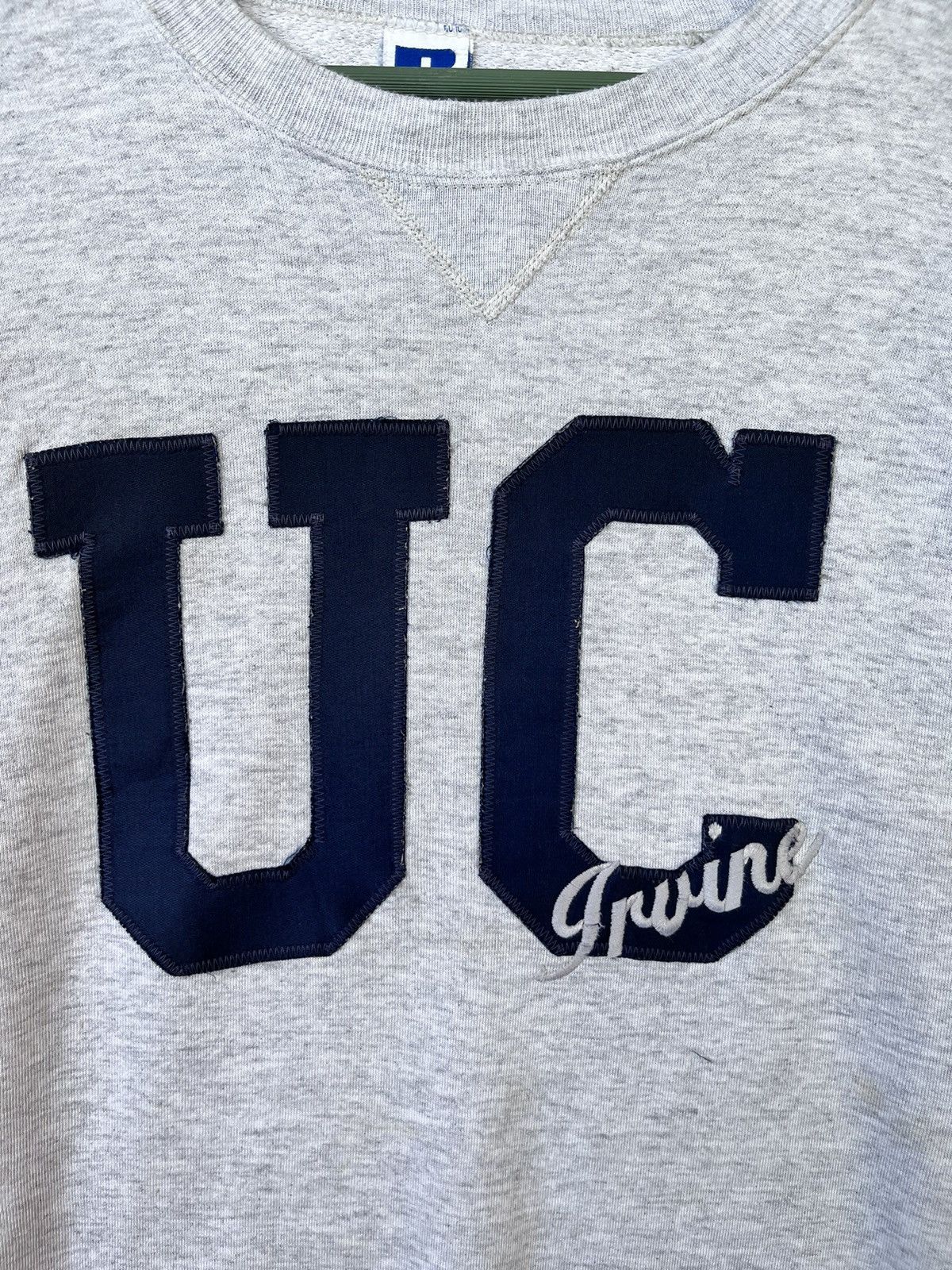 Russell Athletic × Vintage Vintage 90s University Of California Irwine Sweatshirt Size US L / EU 52-54 / 3 - 3 Thumbnail