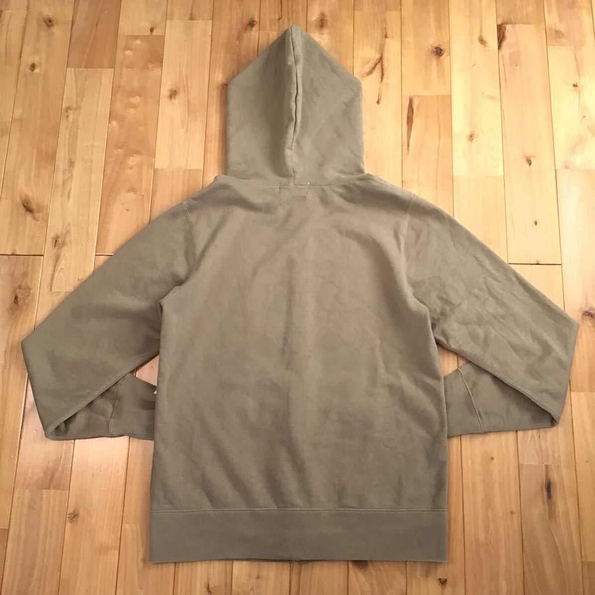 Bape BAPE College logo full zip hoodie beige a bathing ape Size US L / EU 52-54 / 3 - 3 Thumbnail