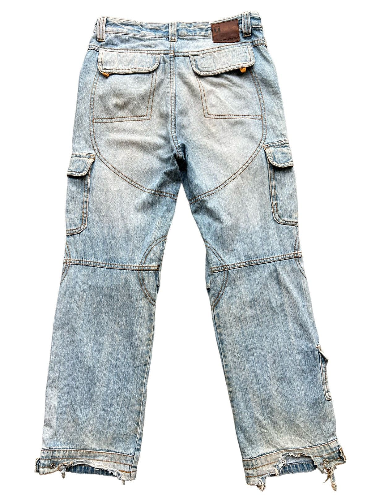 Japanese Brand Bondage Rave Emo Goth Skater Punk Baggy Tactical Multipocket Size US 33 - 3 Thumbnail
