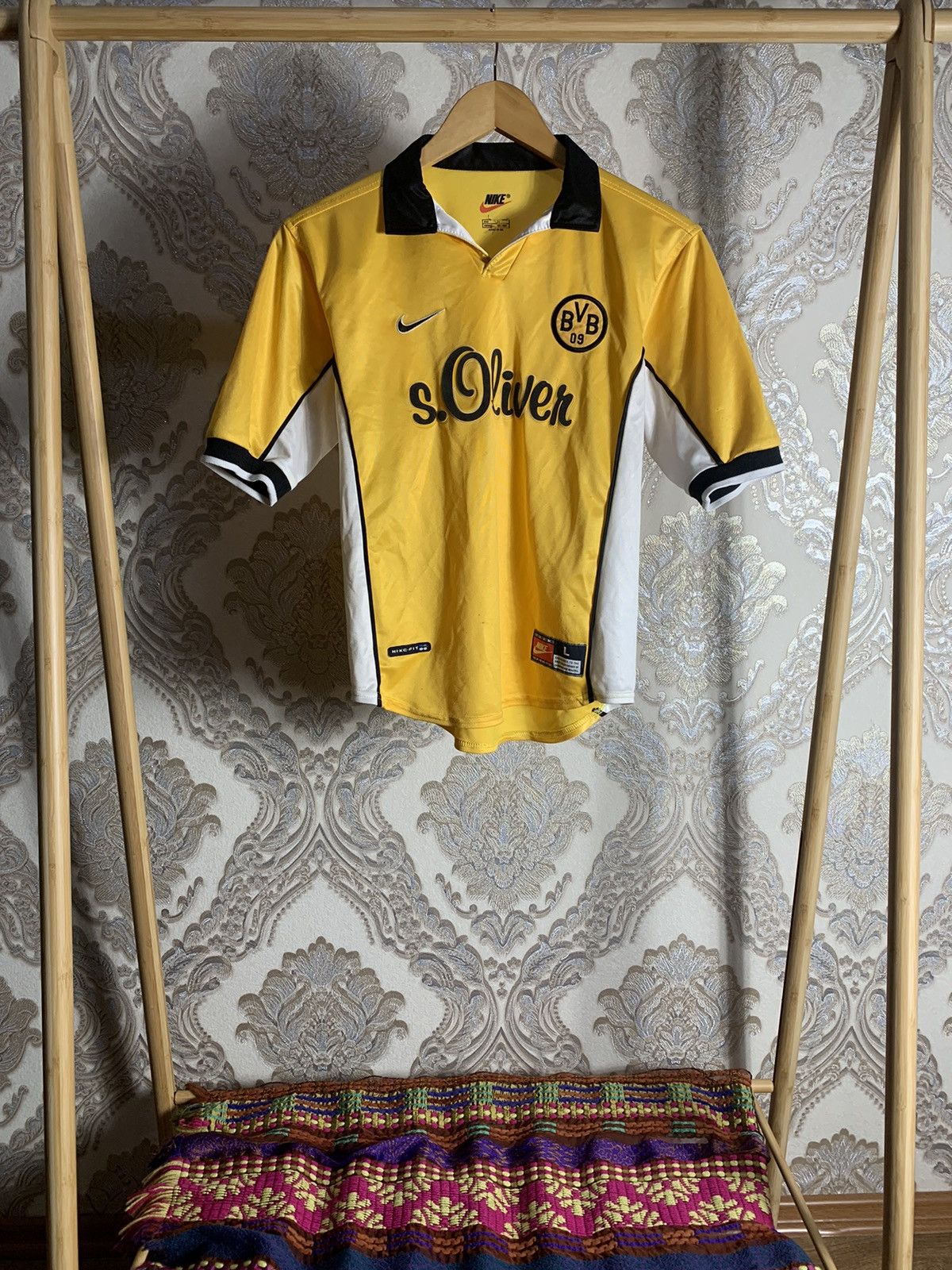 Vintage Nike FC Borussia Dortmund Soccer Jersey Y2K Drill
