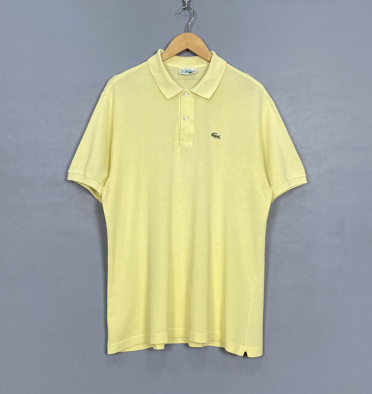 Lacoste Vintage Lacoste Chemise Polo Shirt Size XXL Yellow Top Logo Size US XXL / EU 58 / 5 - 1 Thumbnail