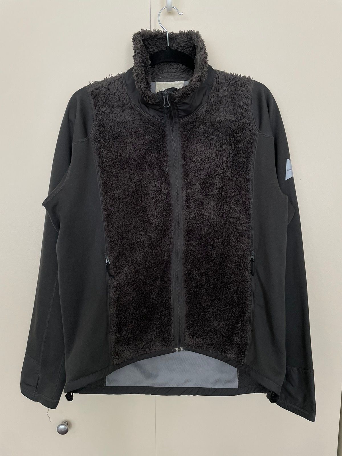 Pre-owned And Wander Hybrid Fleece Jacket In Grey