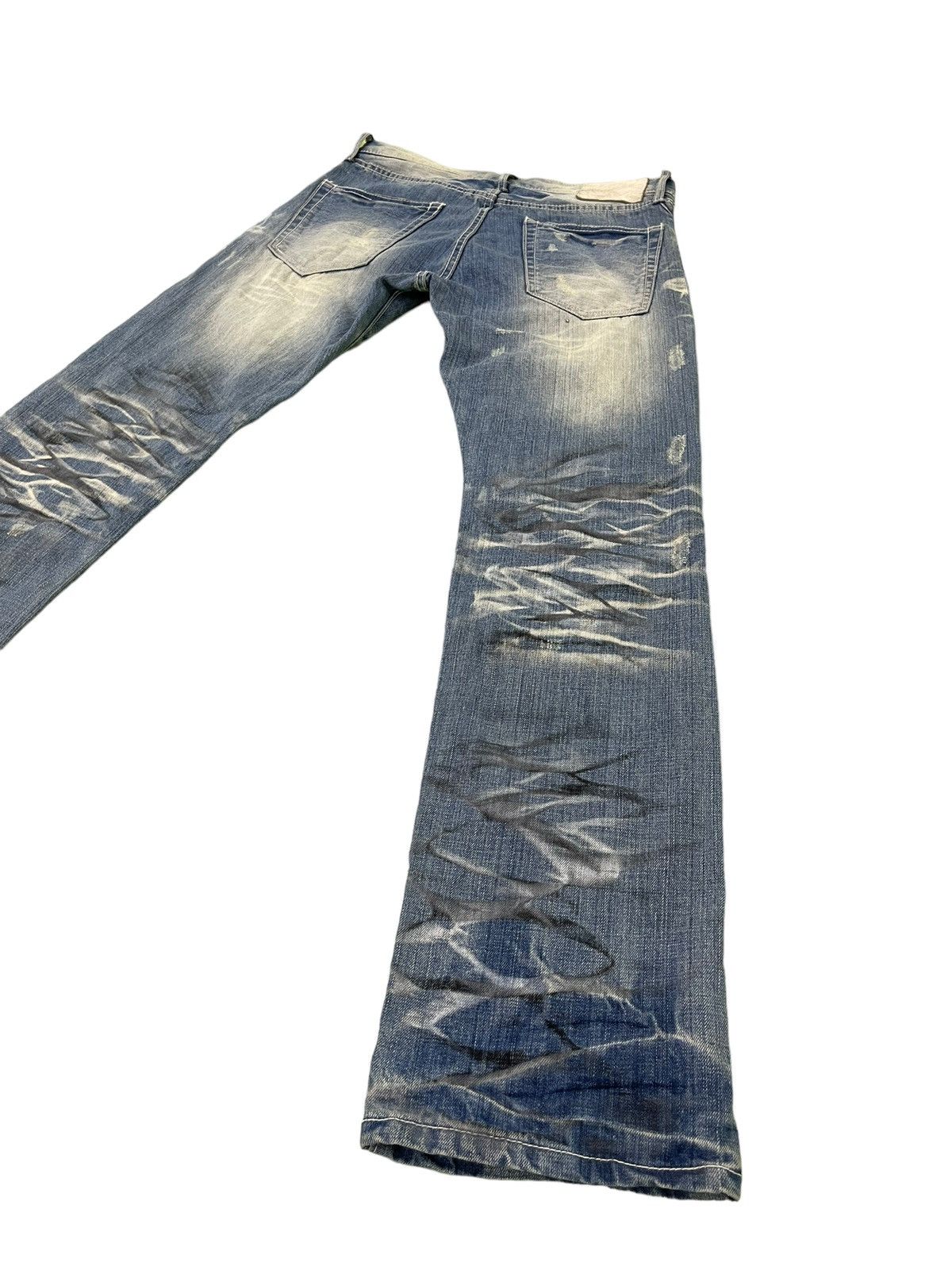 Japanese Brand Distress Jeans Urban Craft Honeycomb Painted Straight 5🟦8 Size US 32 / EU 48 - 14 Thumbnail
