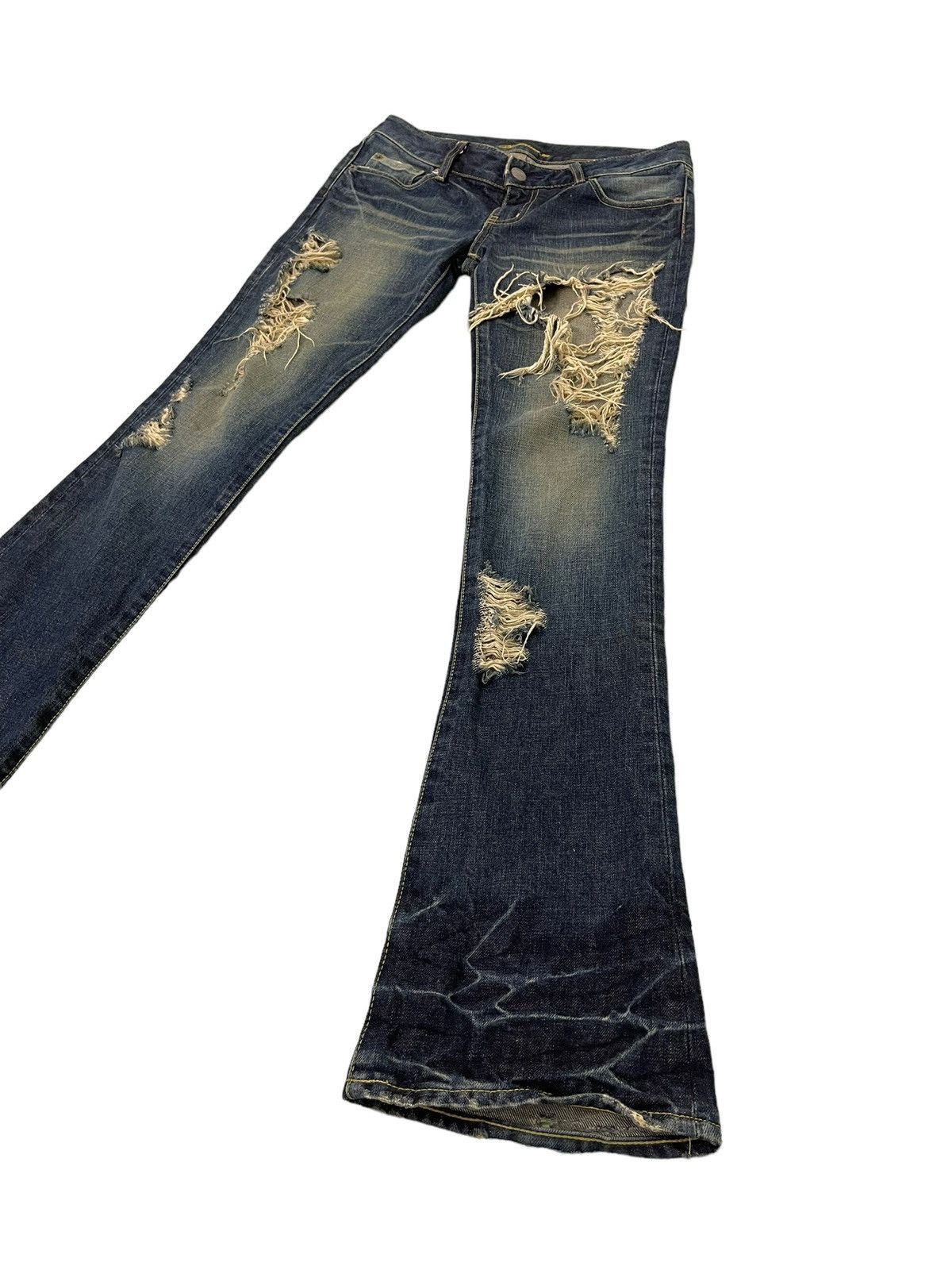 Flare Jeans Slim Platinum Japan Distress Low Rise 6🟦1