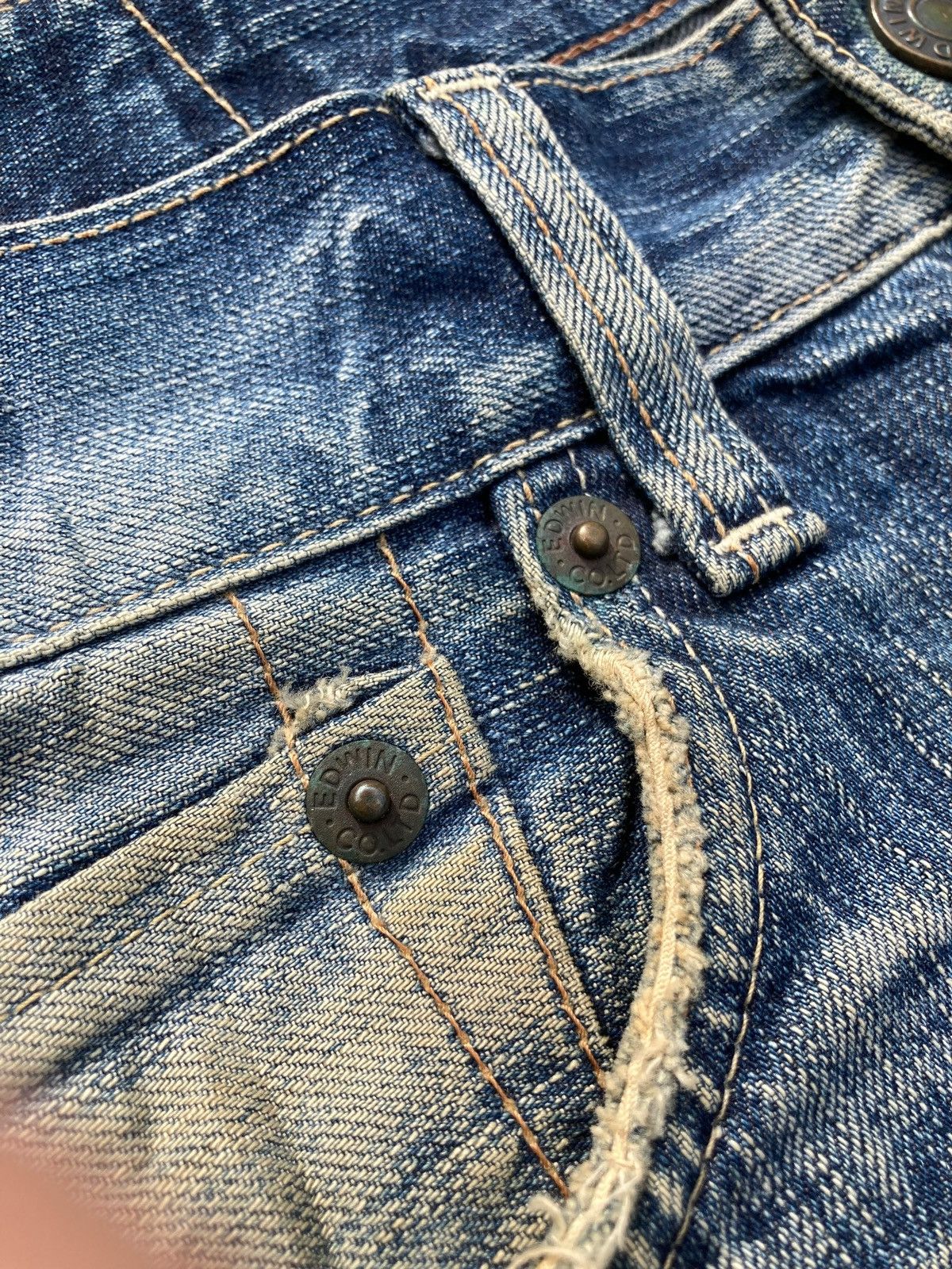 Edwin Vintage Y2K Edwin 503 Cowboy Kaihara Denim Size US 30 / EU 46 - 9 Thumbnail