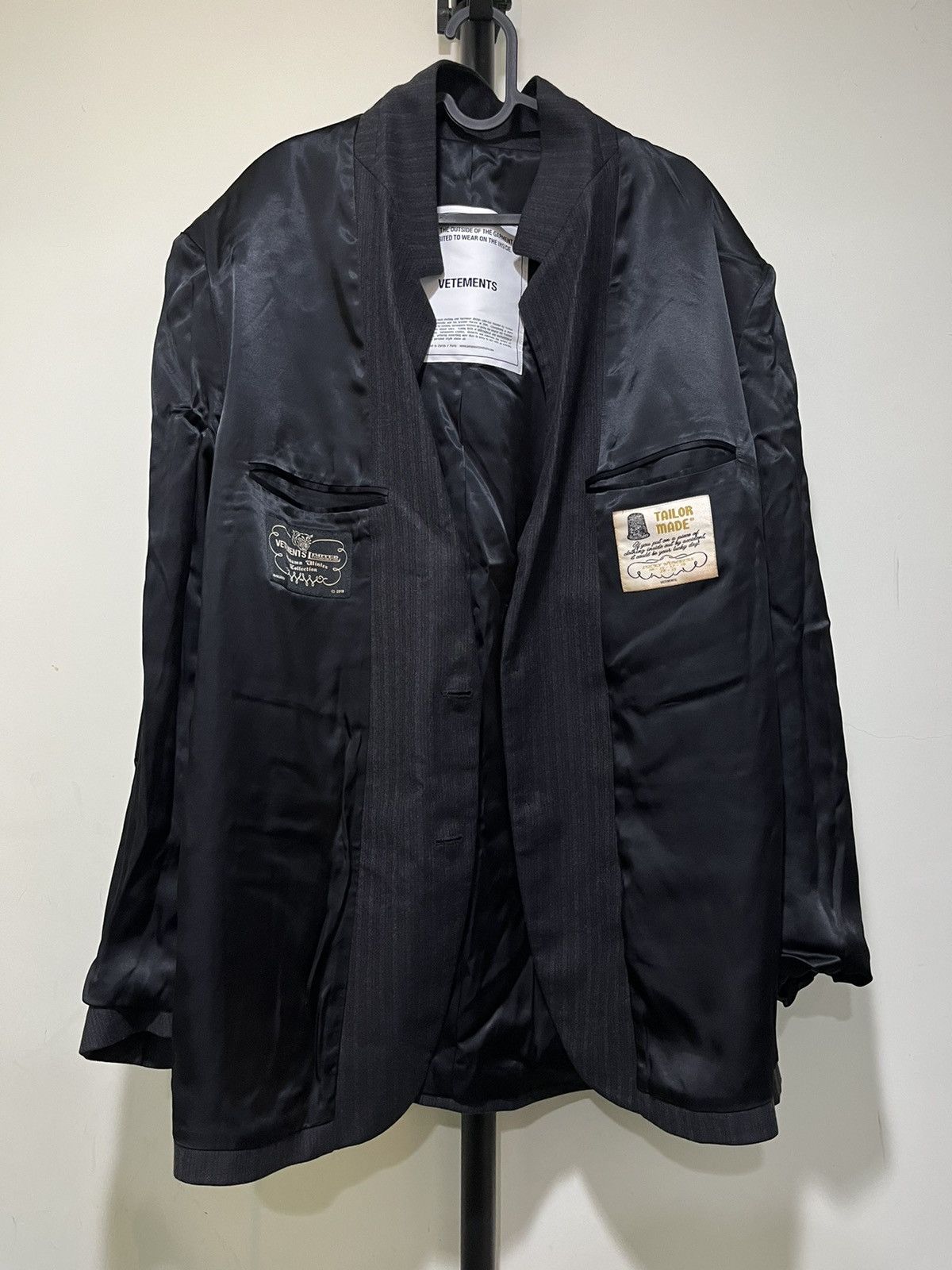 Vetements VETEMENTS Inside Out Jacket Blazer Size 38S - 5 Thumbnail