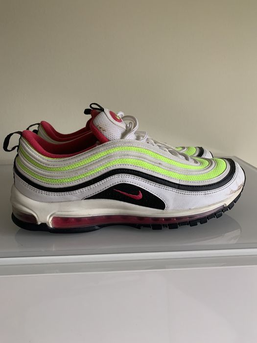 air max 97 white black volt rush pink