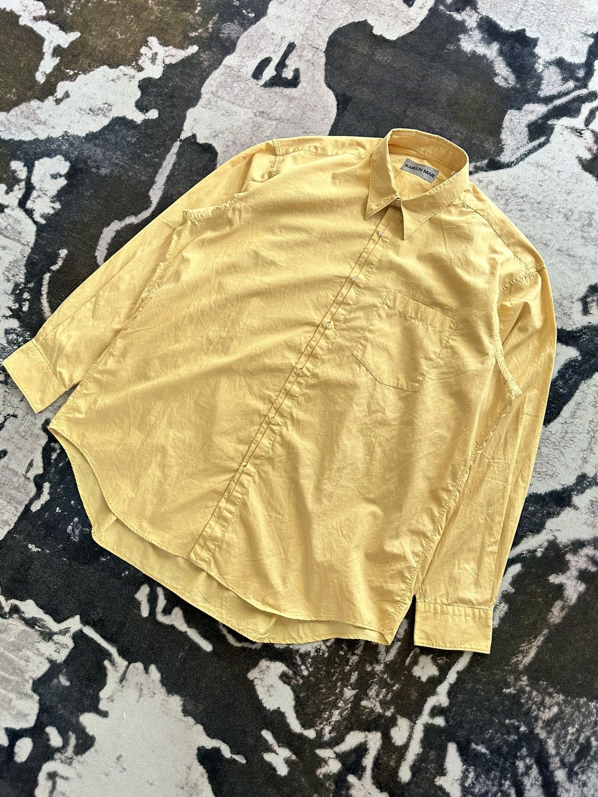 Kansai Yamamoto 90's Kansaiman by Kansai Yamamoto avant-garde shirt Size US L / EU 52-54 / 3 - 4 Thumbnail