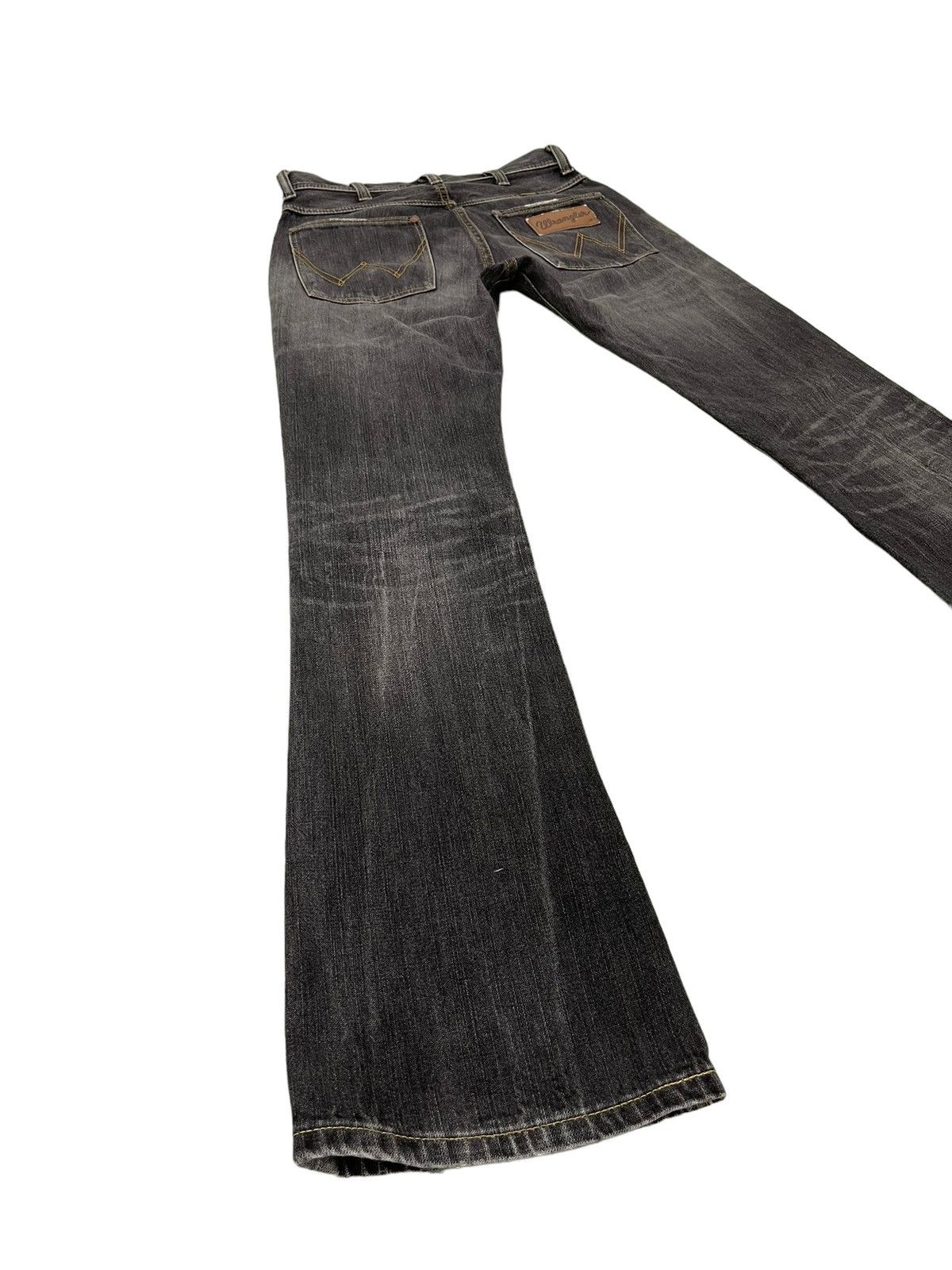 Japanese Brand Flare Jeans Wrangler Japan Distress Faded Boot Cut 6🟦1 Size US 29 - 11 Thumbnail